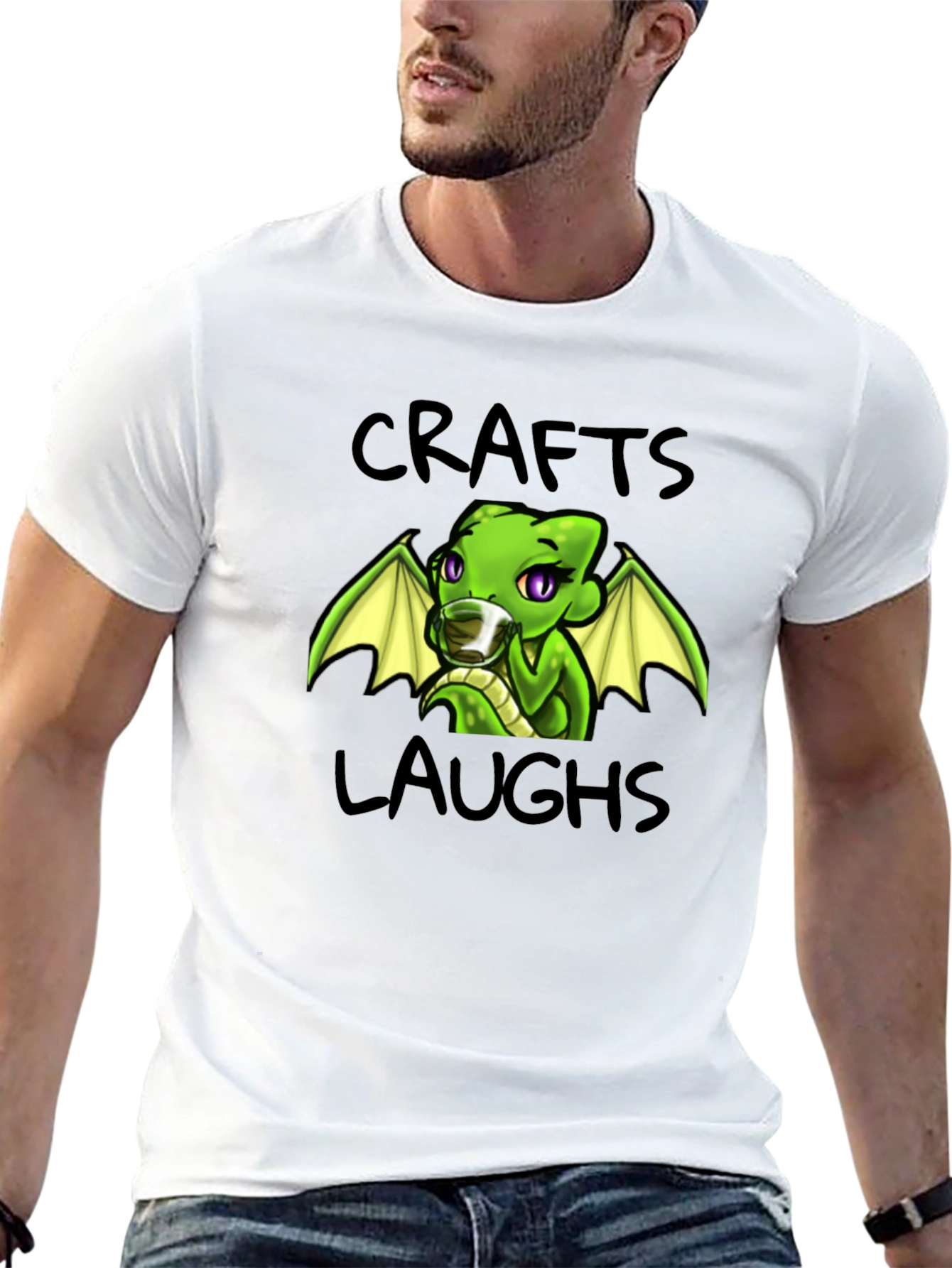 Crafts Laughs Dragon Graphic T-Shirt