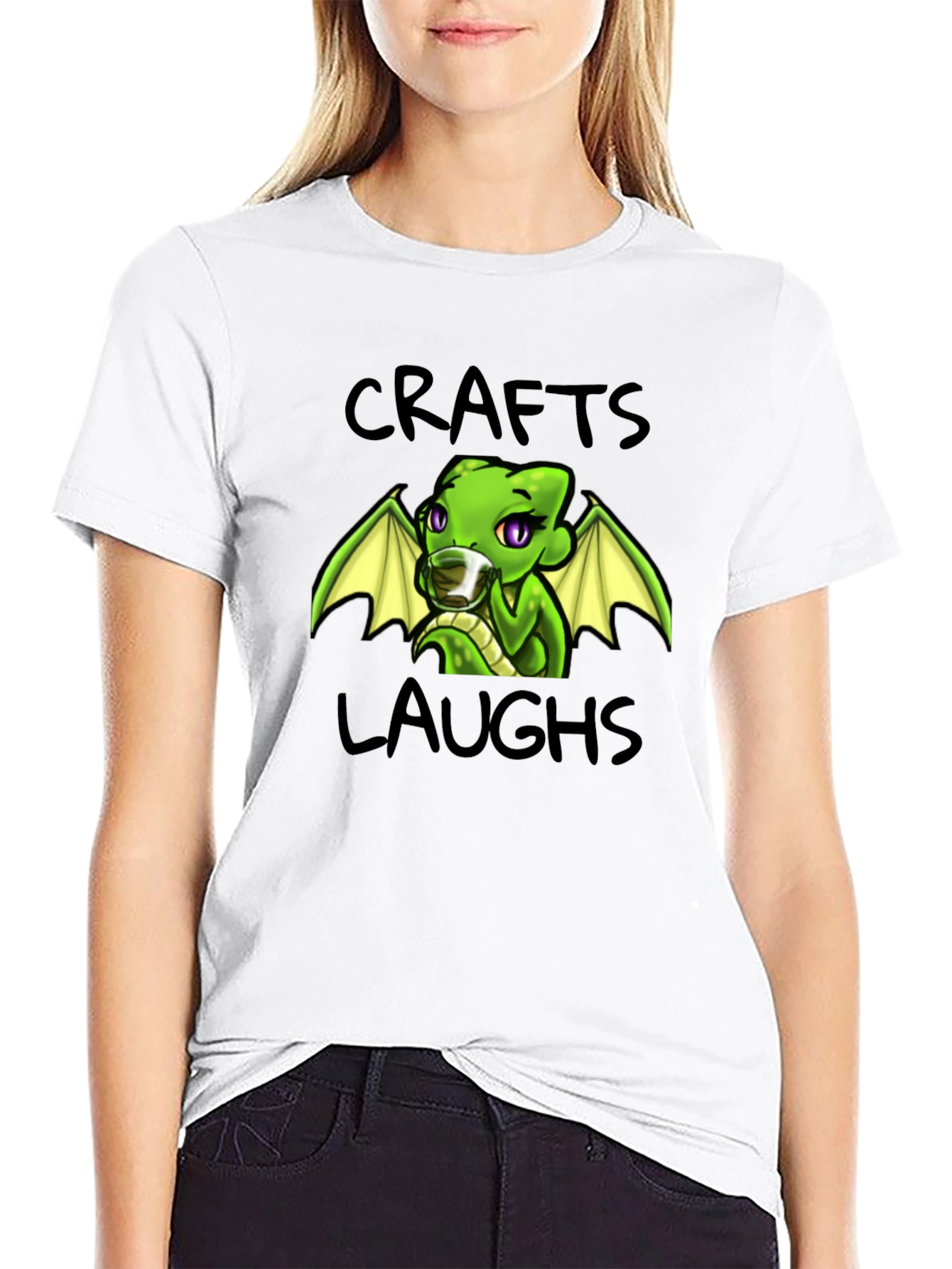 Crafts Laughs Dragon Graphic T-Shirt