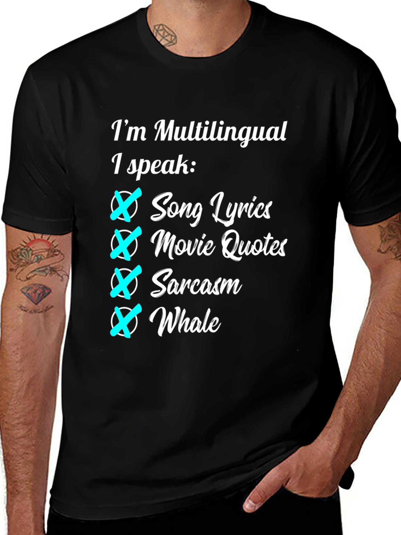 Multilingual Funny Novelty T-Shirt