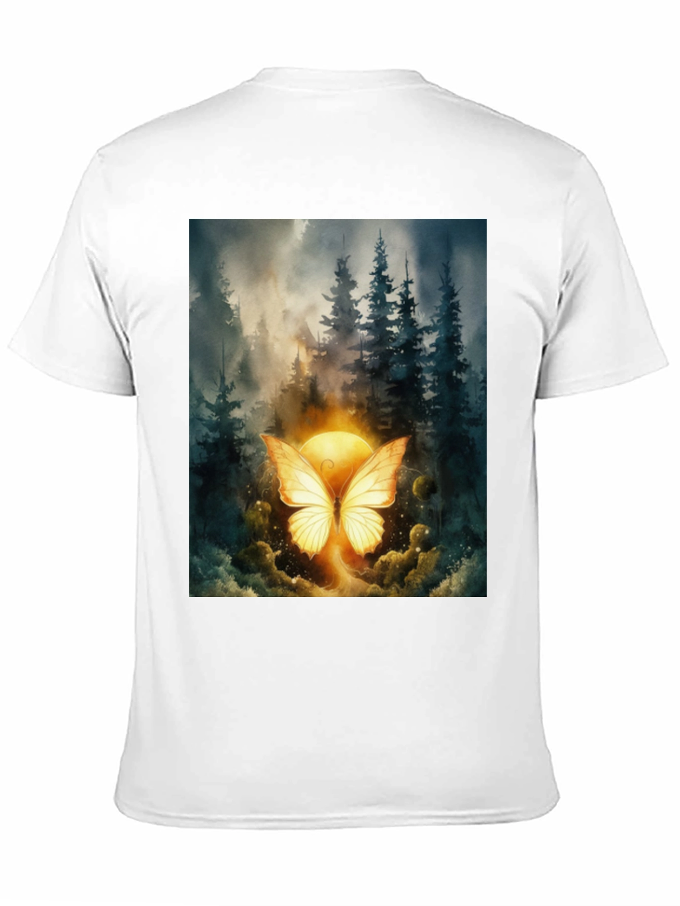 Butterfly Forest T-Shirt - Nature Inspired Graphic Tee
