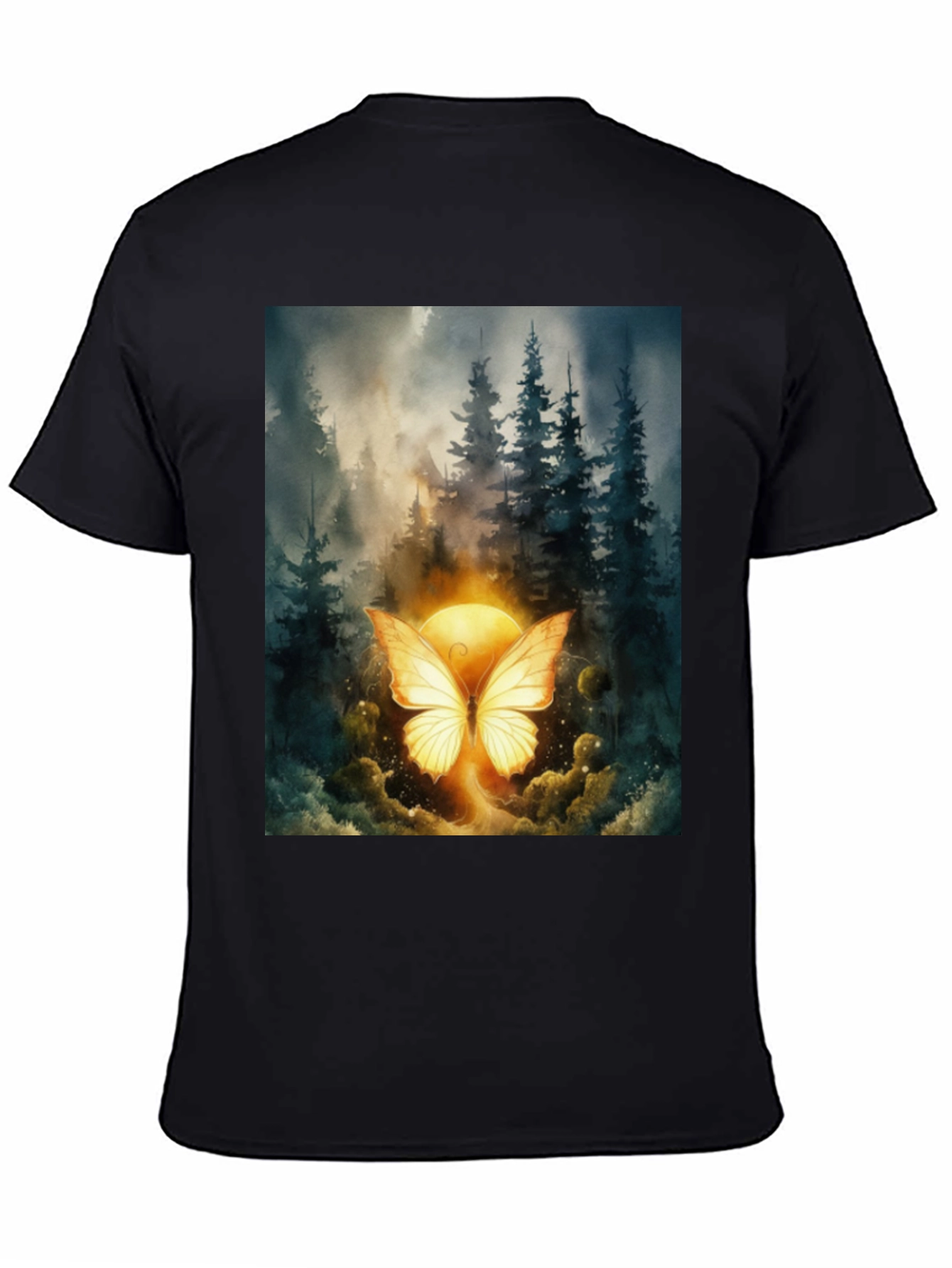 Butterfly Forest T-Shirt - Nature Inspired Graphic Tee