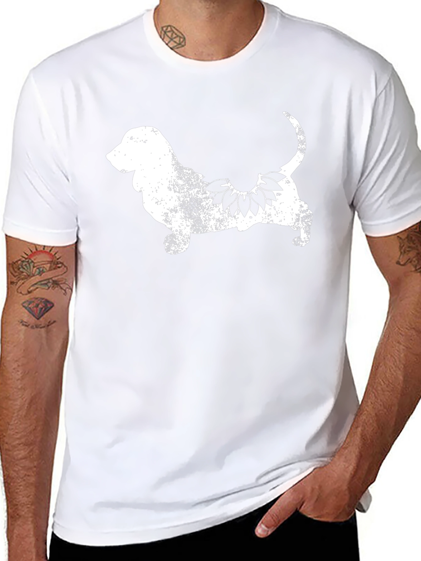 Dog & Sunflower Graphic Tee