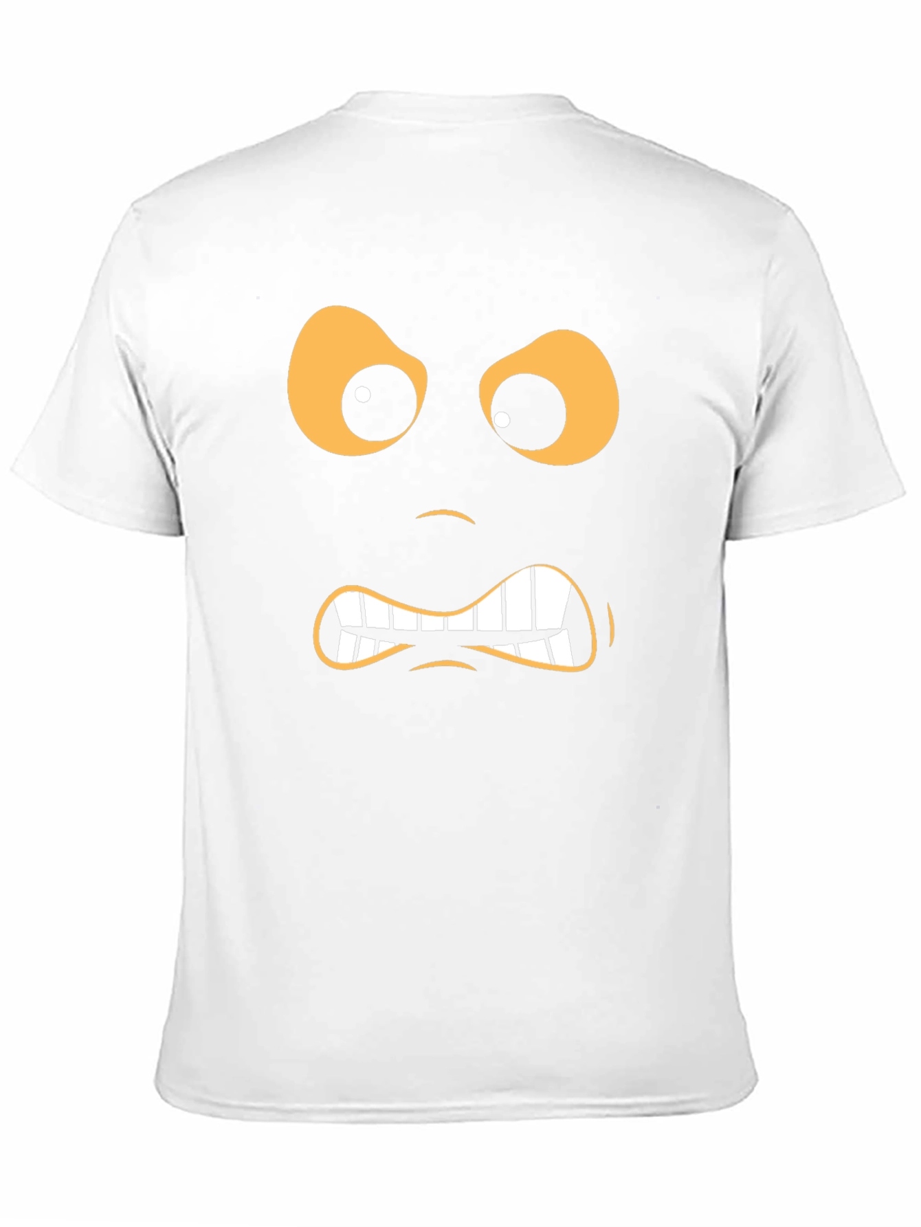 Angry Face Graphic Black T-Shirt