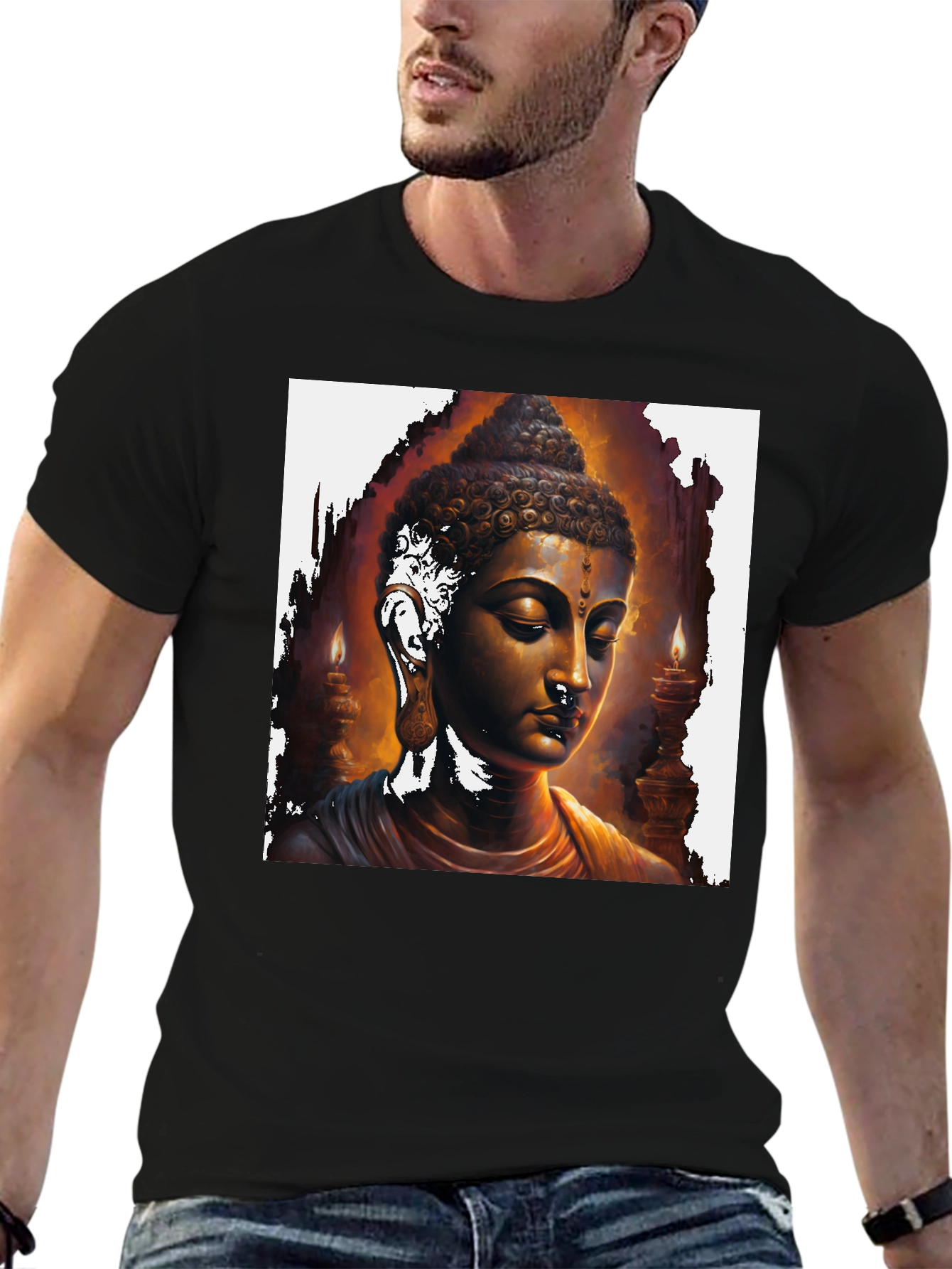 Buddha Graphic Tee - Spiritual Art T-Shirt
