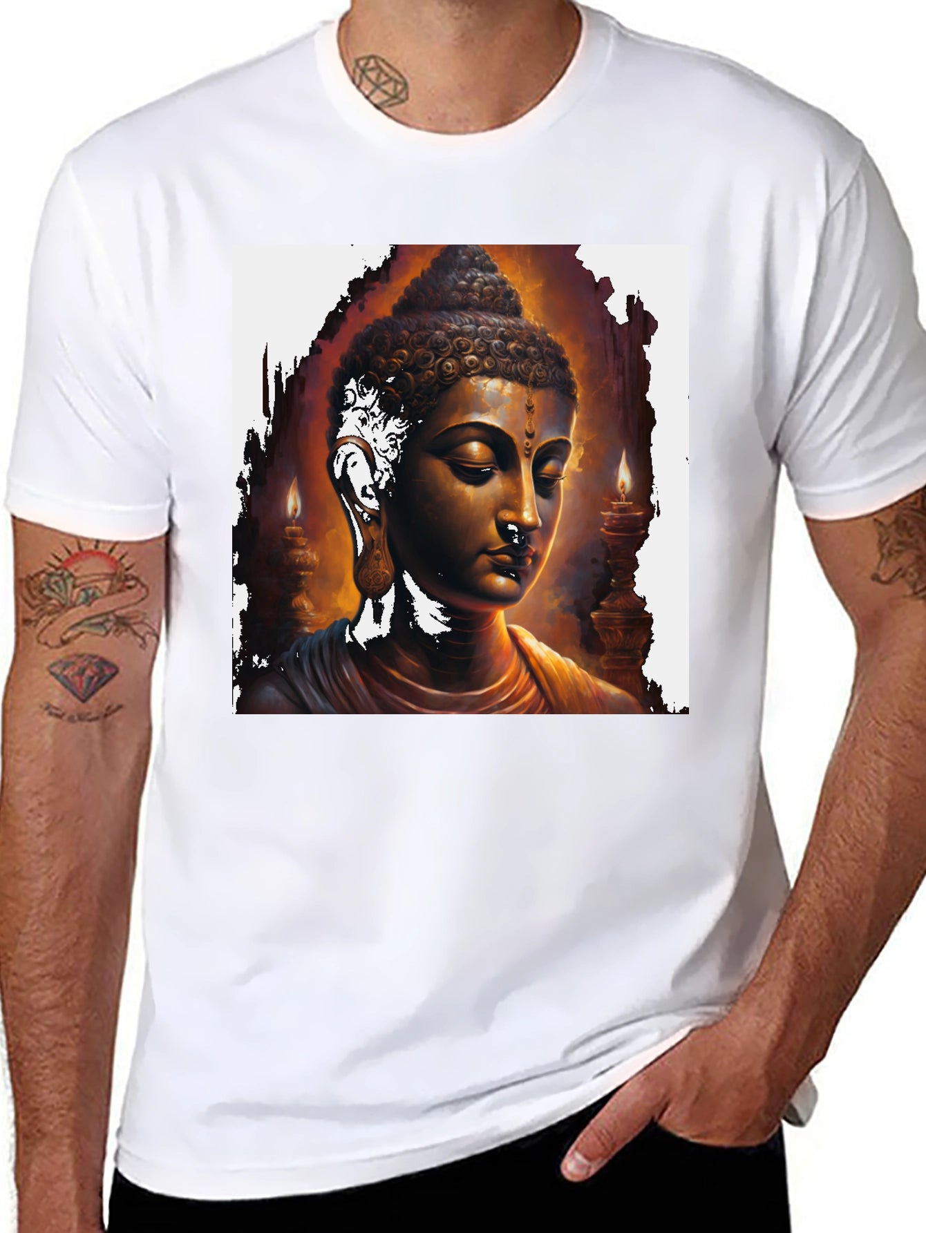 Buddha Graphic Tee - Spiritual Art T-Shirt