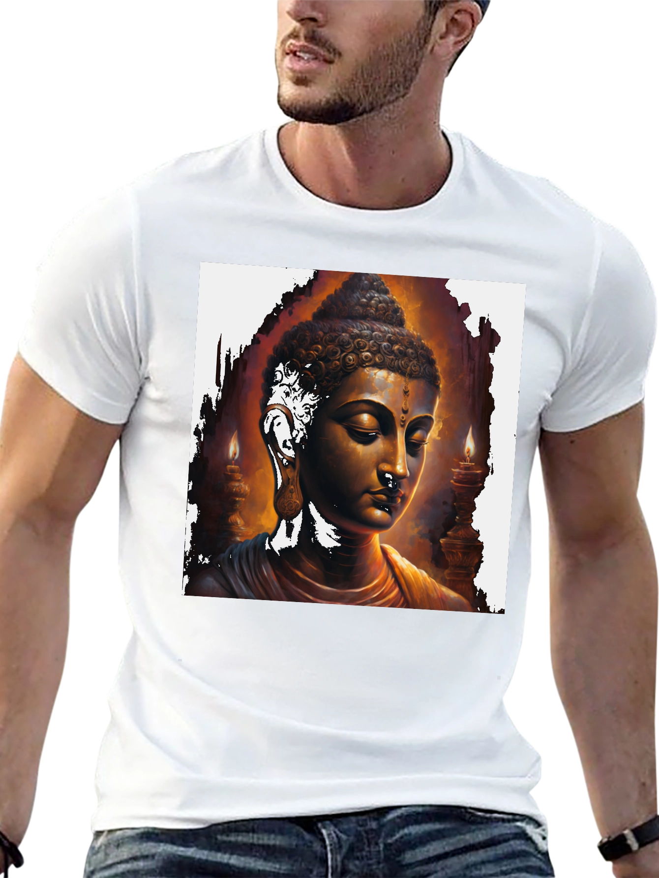Buddha Graphic Tee - Spiritual Art T-Shirt