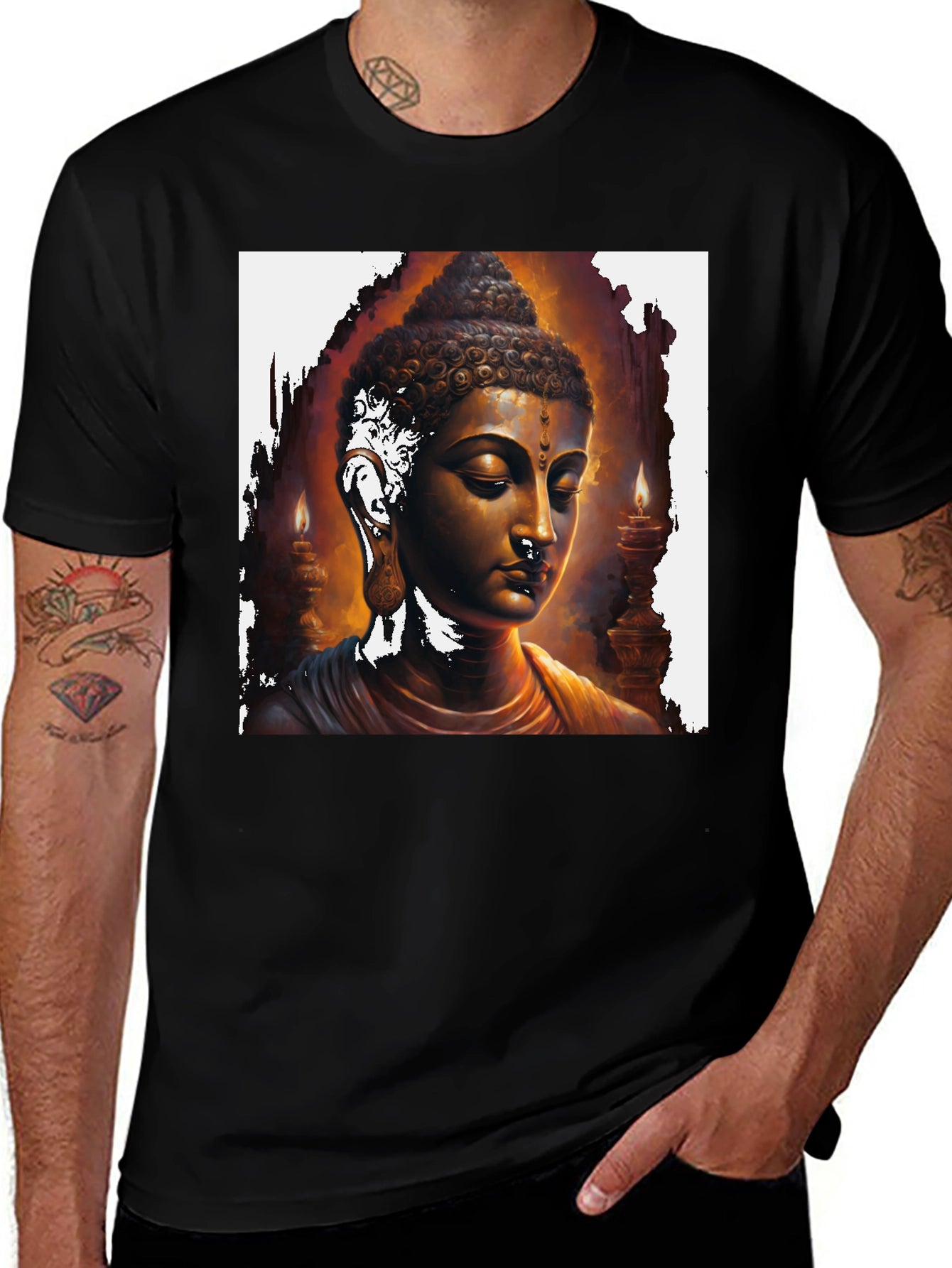 Buddha Graphic Tee - Spiritual Art T-Shirt