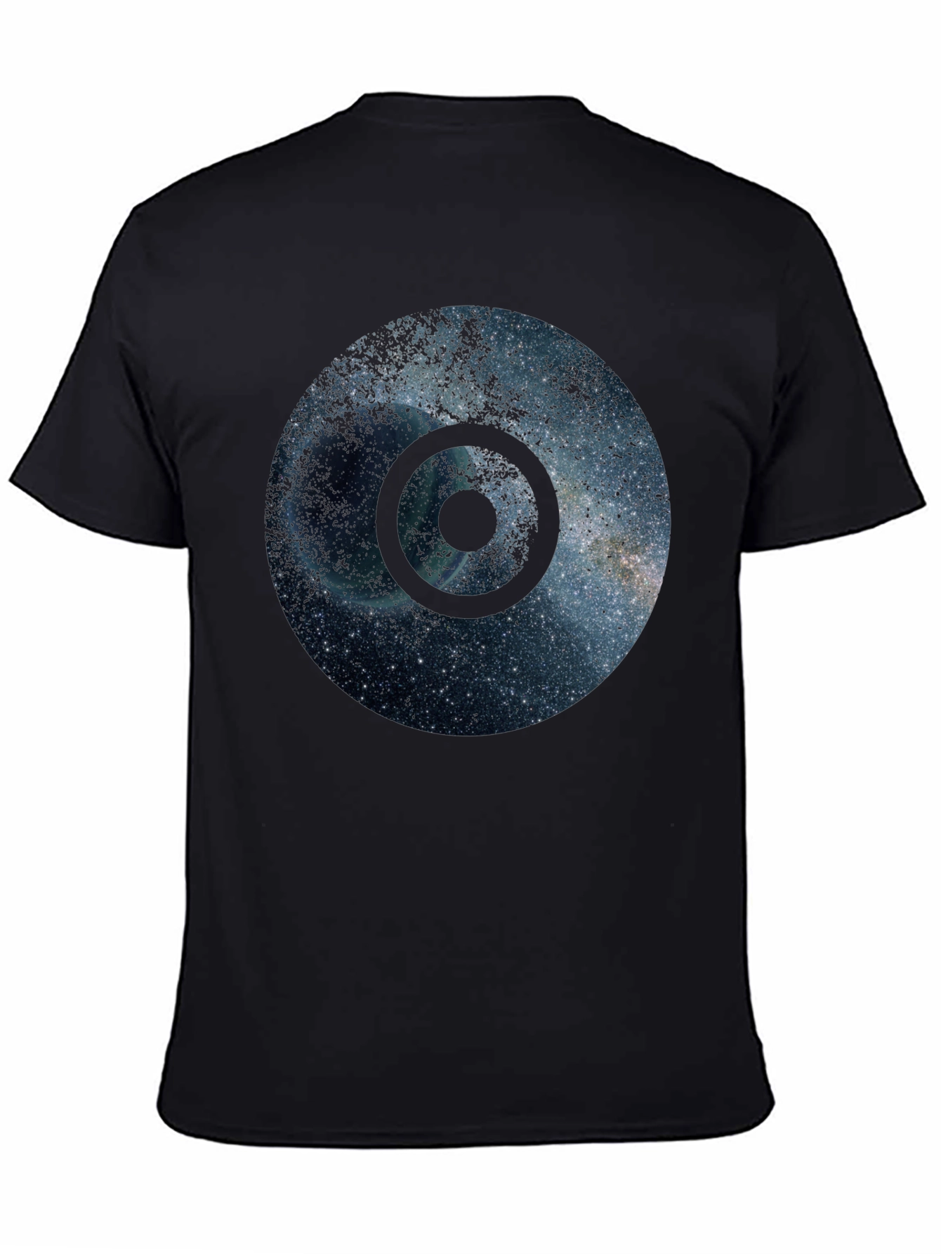 Galaxy Circle Black T-Shirt