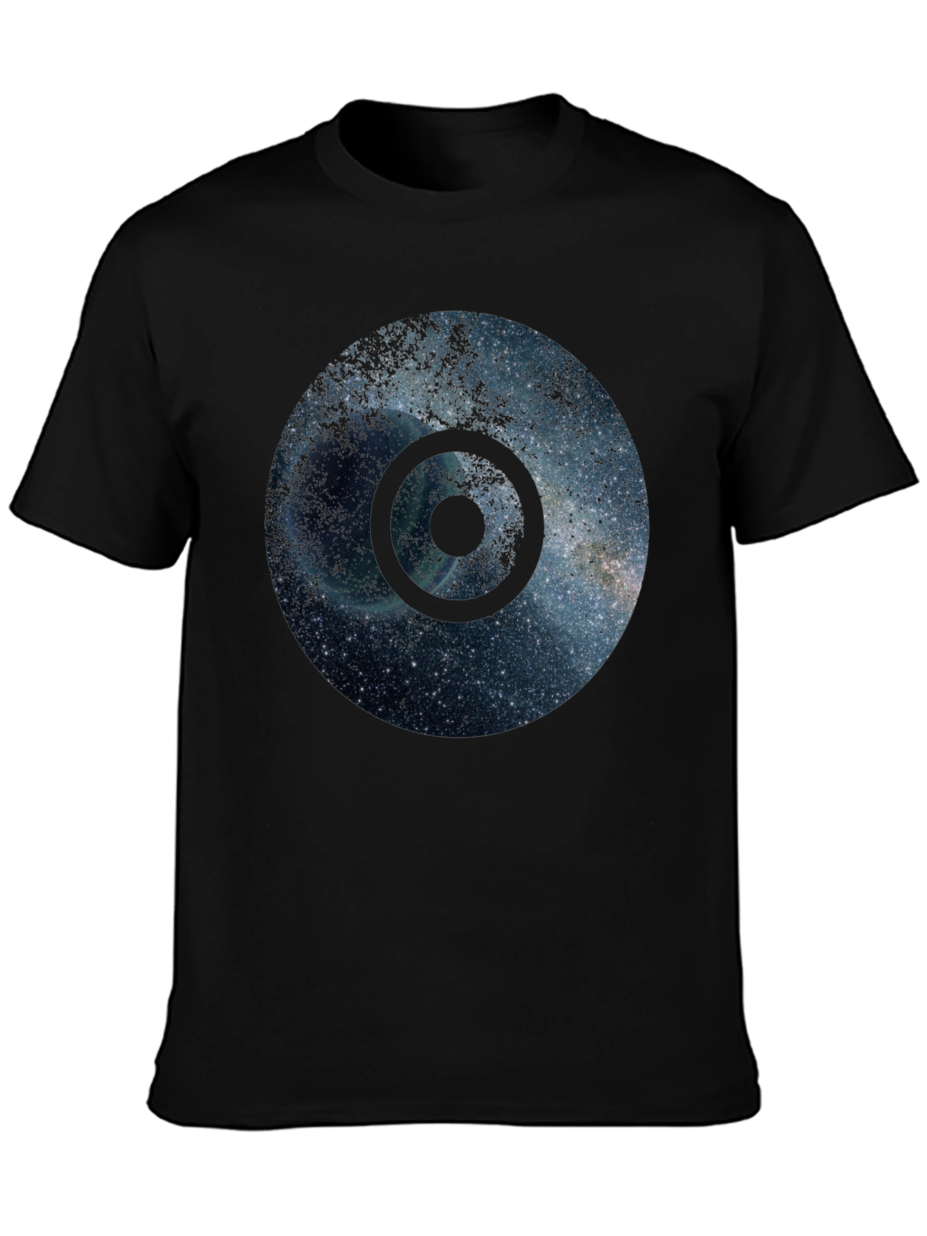 Galaxy Circle Black T-Shirt