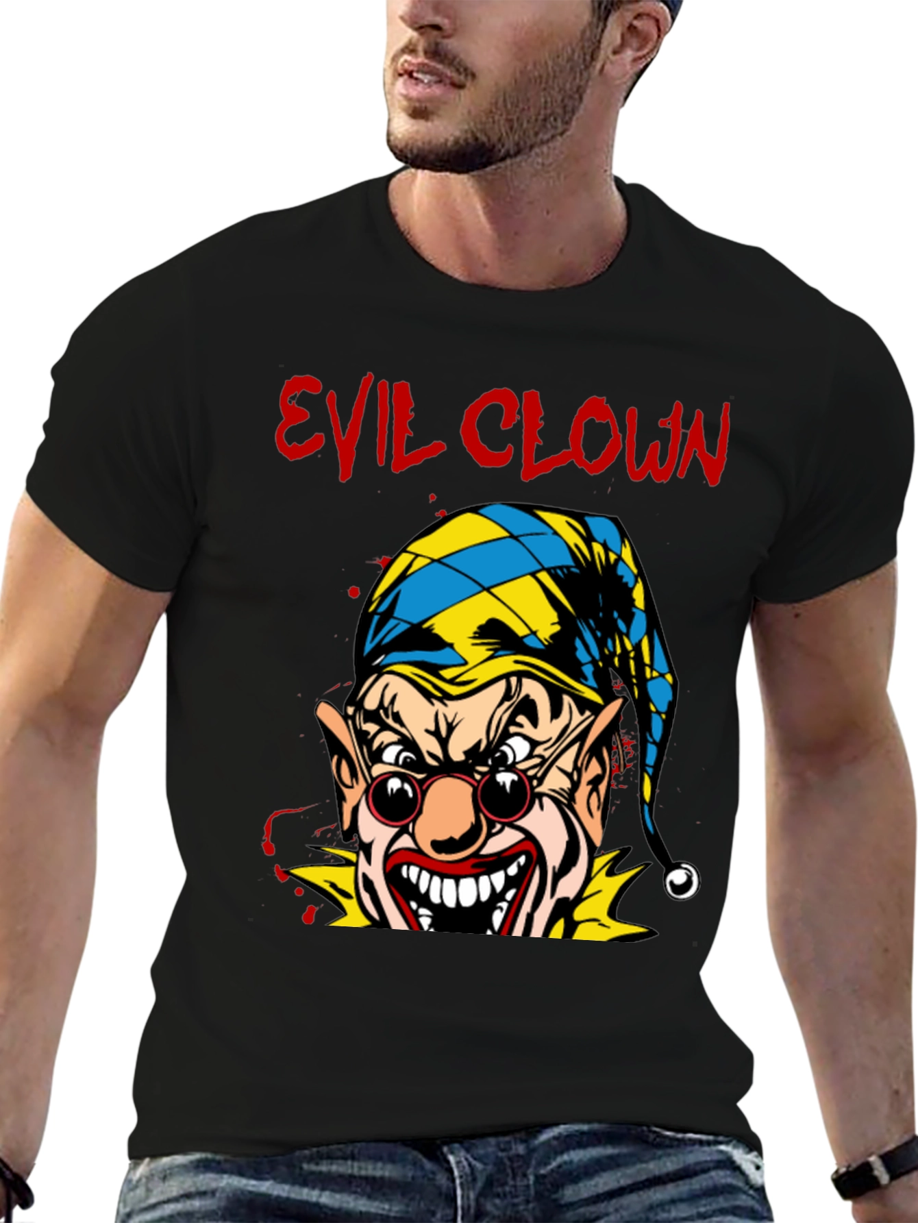 Evil Clown Graphic T-Shirt