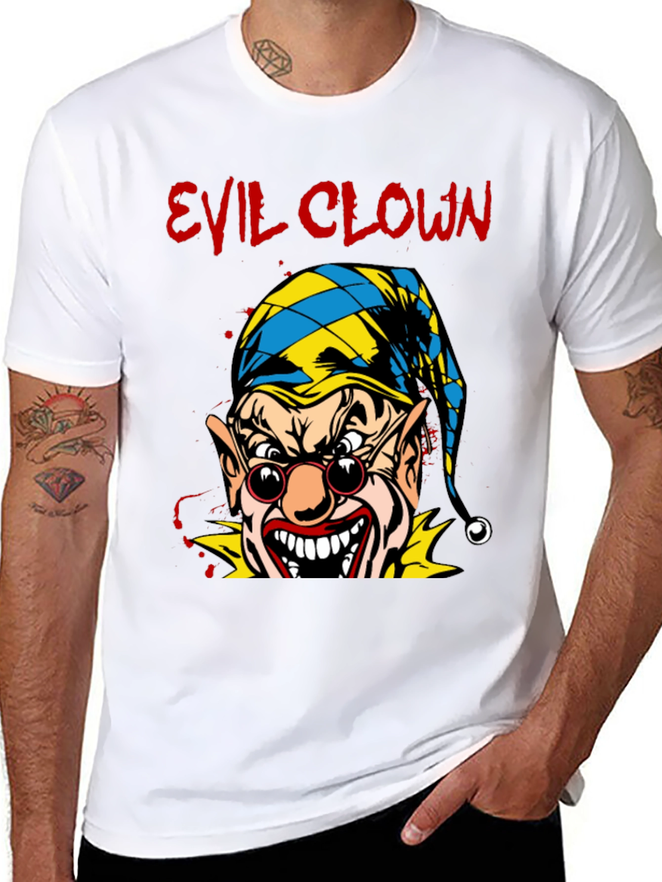 Evil Clown Graphic T-Shirt