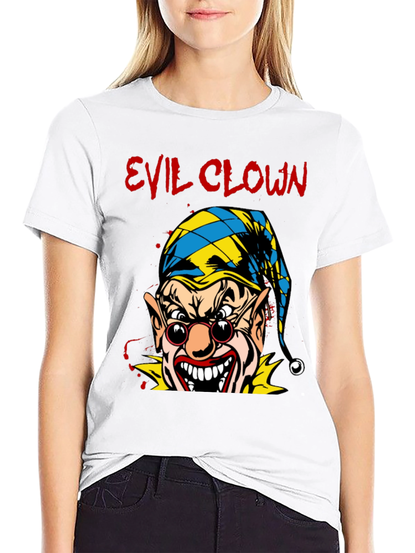 Evil Clown Graphic T-Shirt