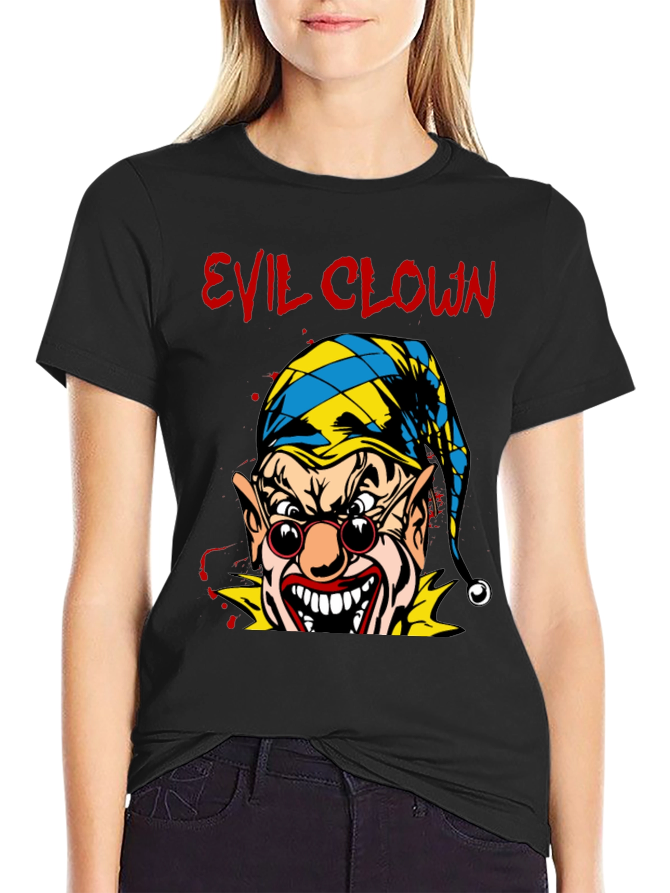 Evil Clown Graphic T-Shirt