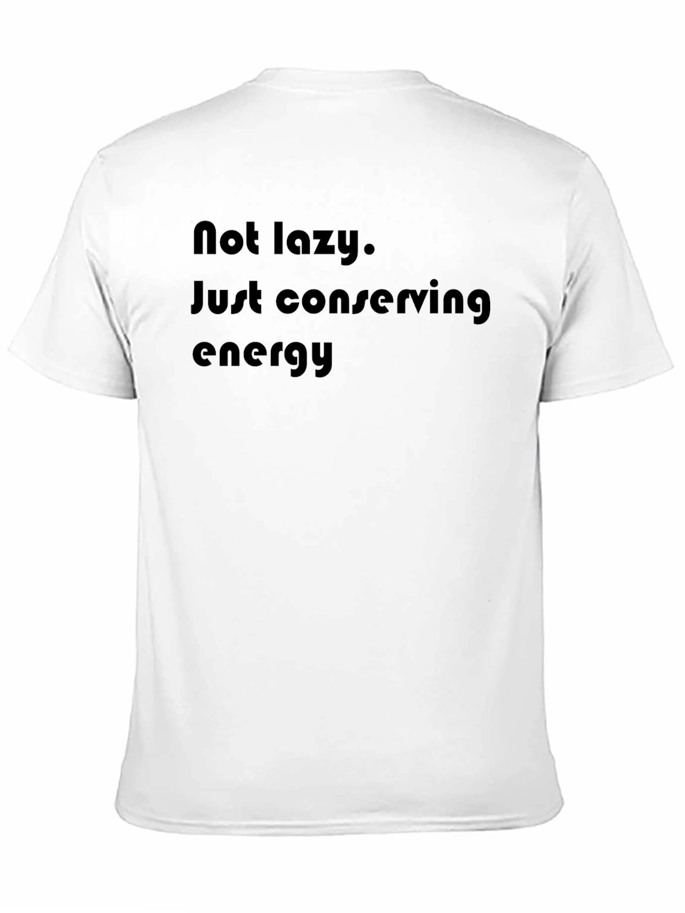 Conserving Energy Black Graphic Tee