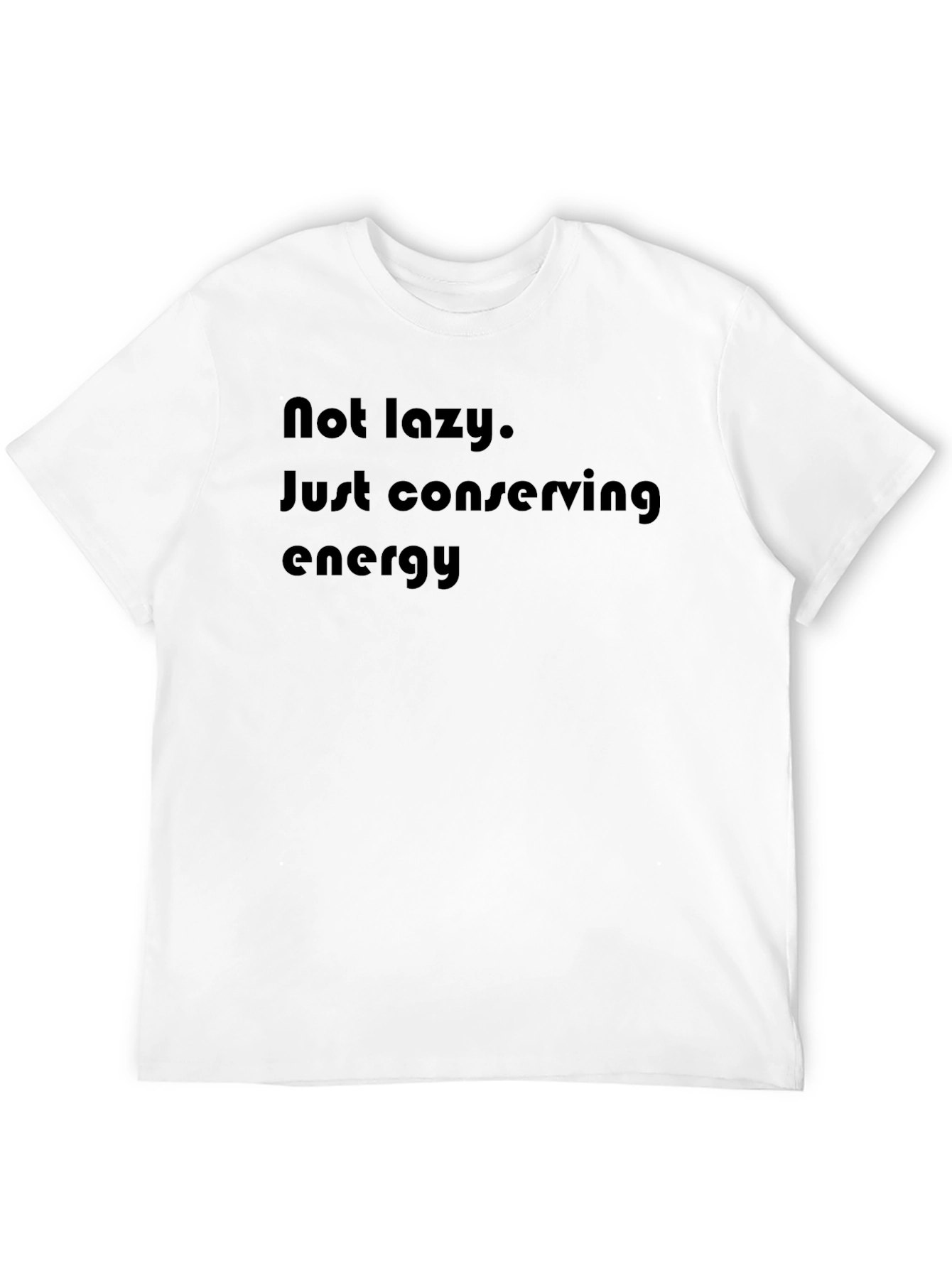 Conserving Energy Black Graphic Tee
