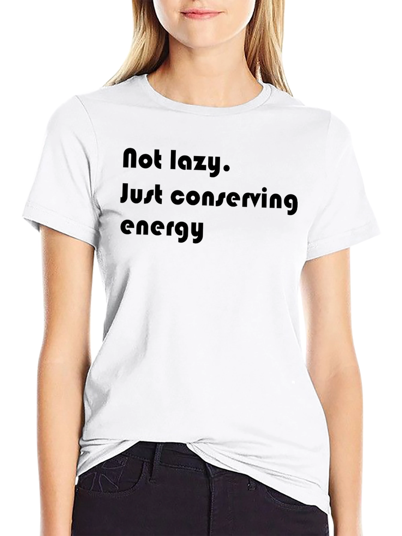Conserving Energy Black Graphic Tee