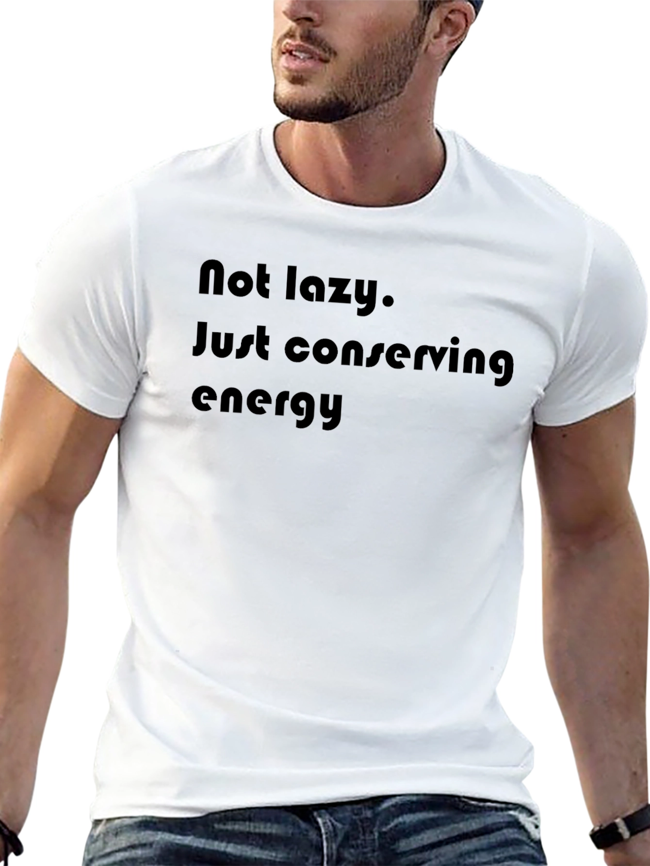 Conserving Energy Black Graphic Tee