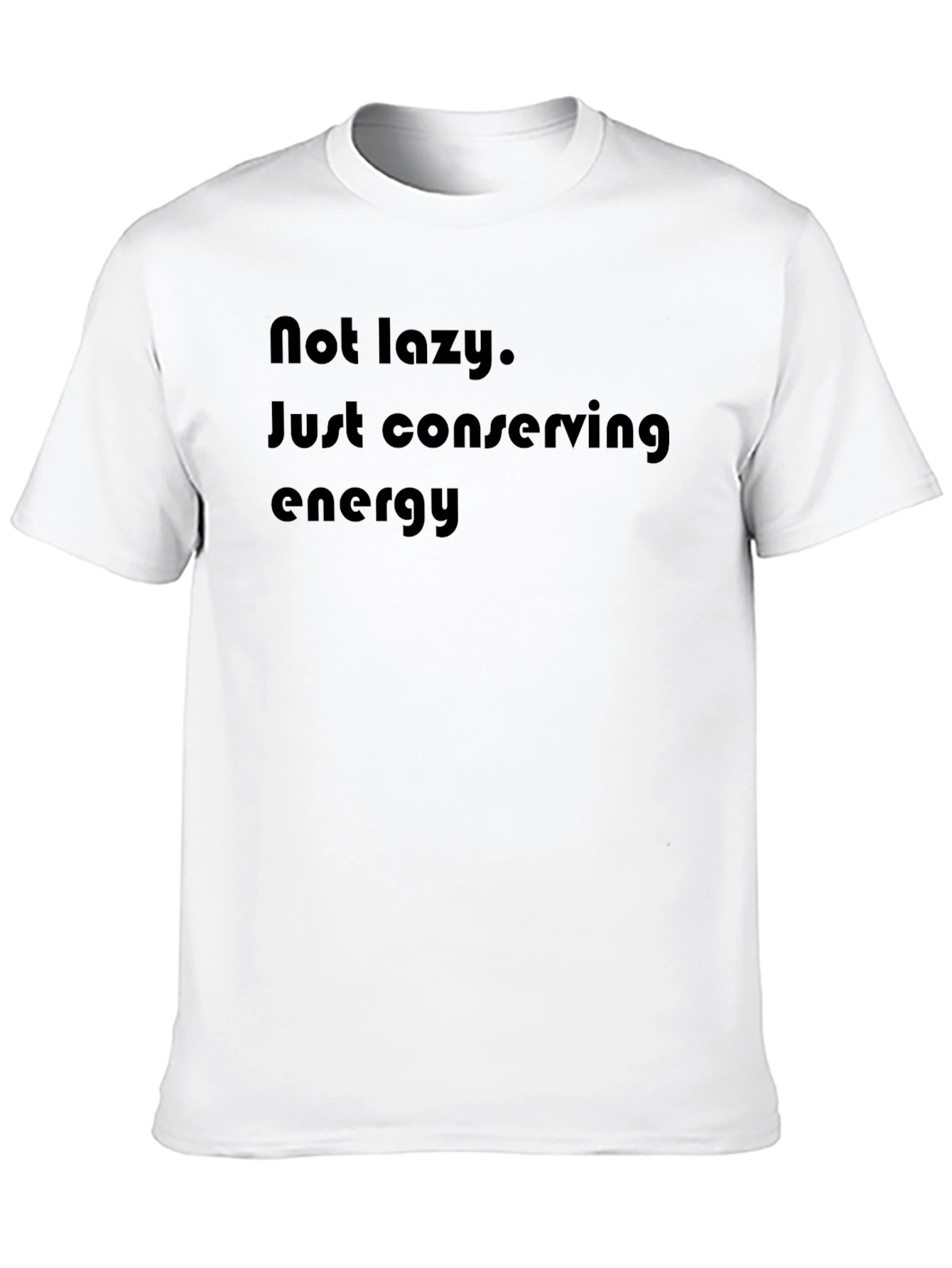 Conserving Energy Black Graphic Tee