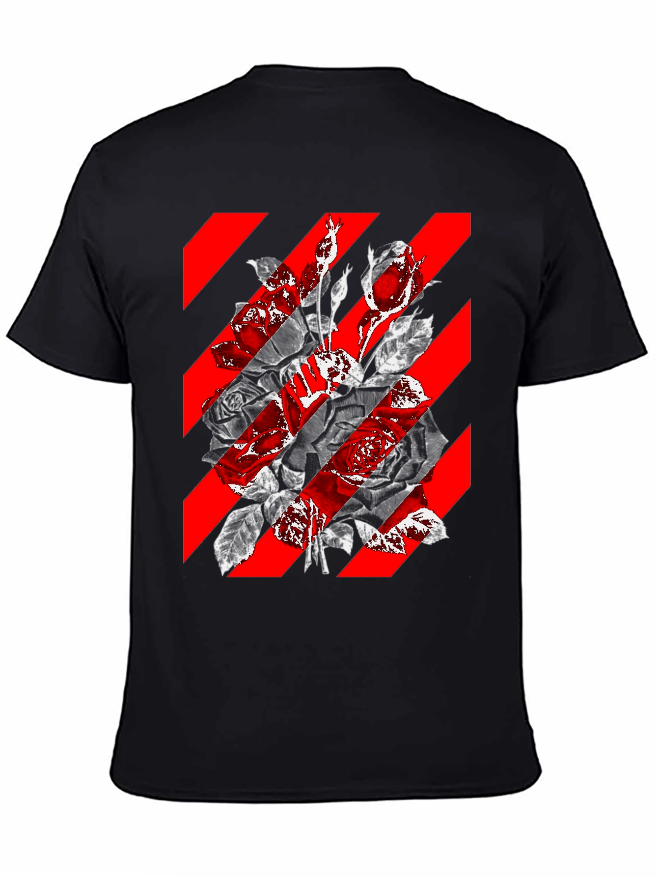 Floral Stripe Graphic Tee
