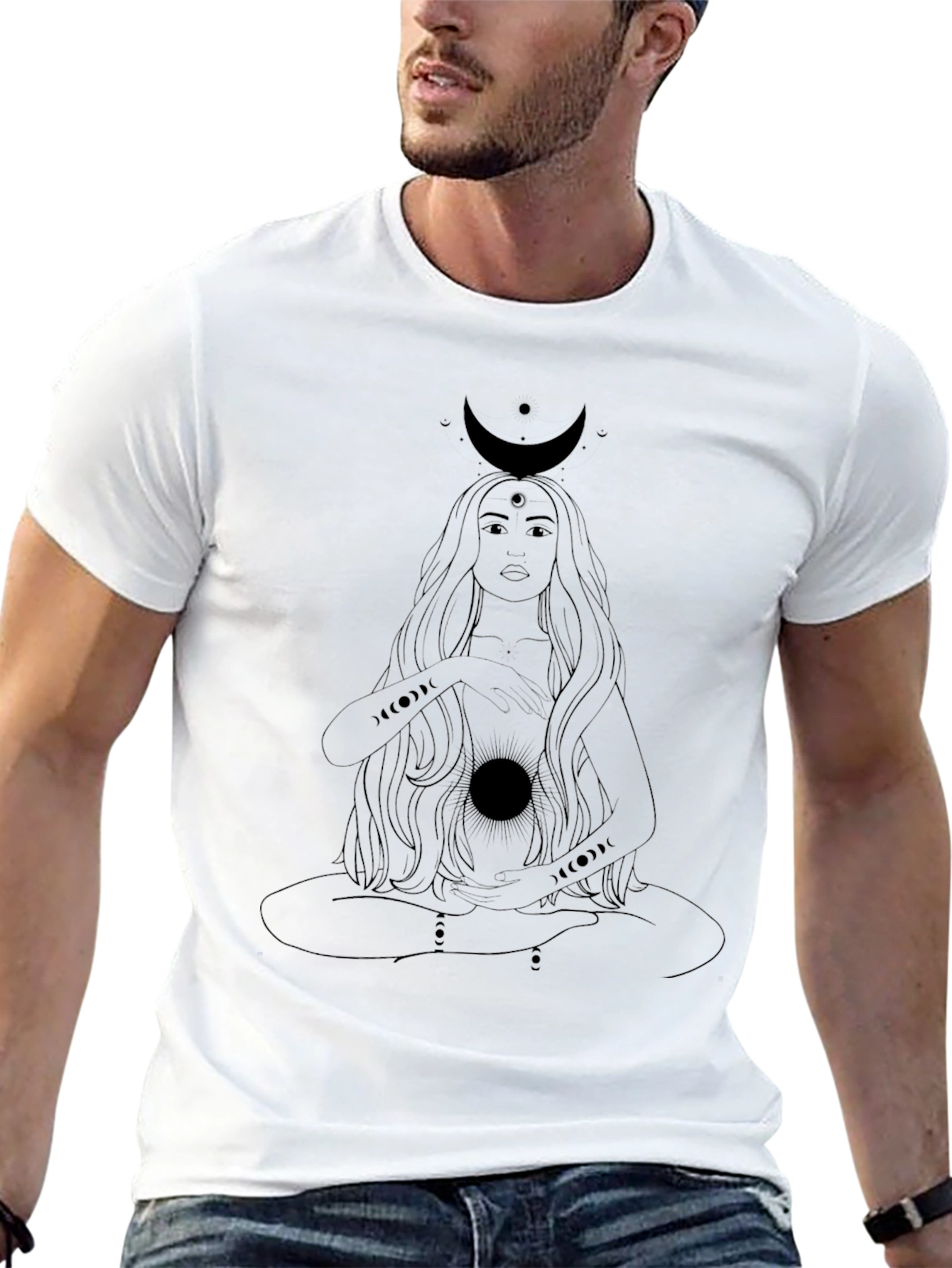 Mystic Moon Goddess Graphic Tee