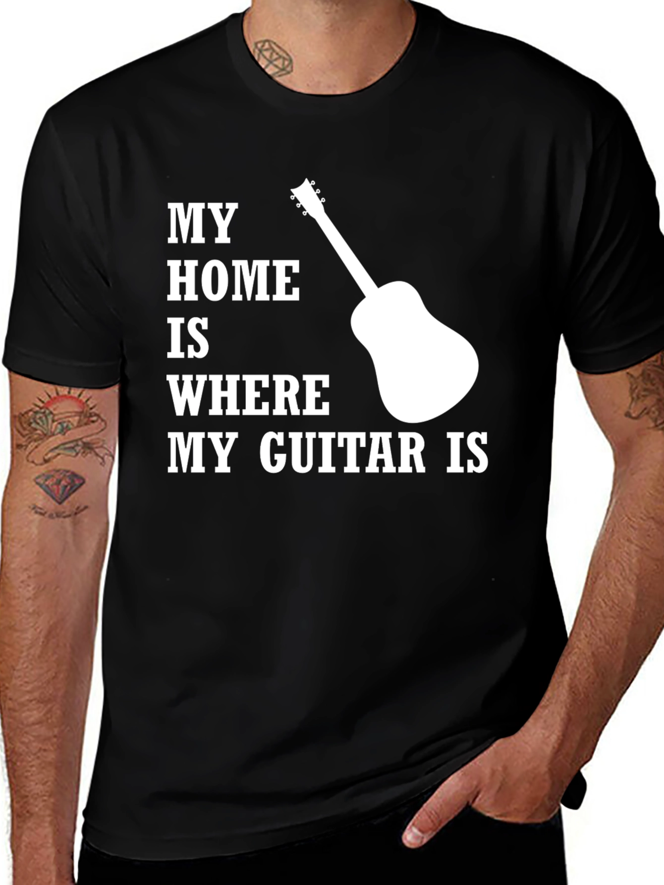 My Home Is Where My Guitar Is T-Shirt