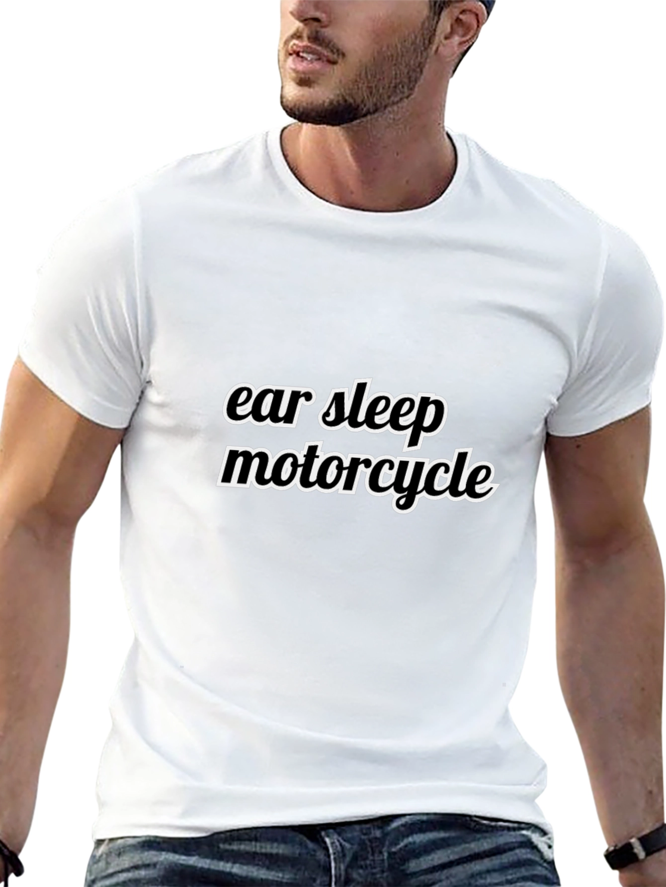 Eat Sleep Motorcycle T-Shirt - Black