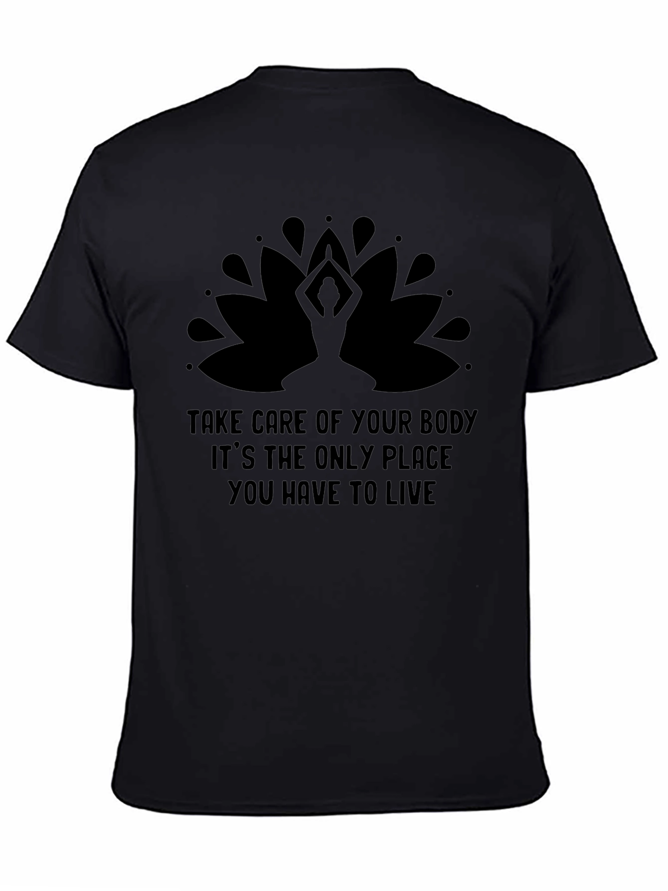 Mindful Yoga T-Shirt: Body Is Your Place To Live