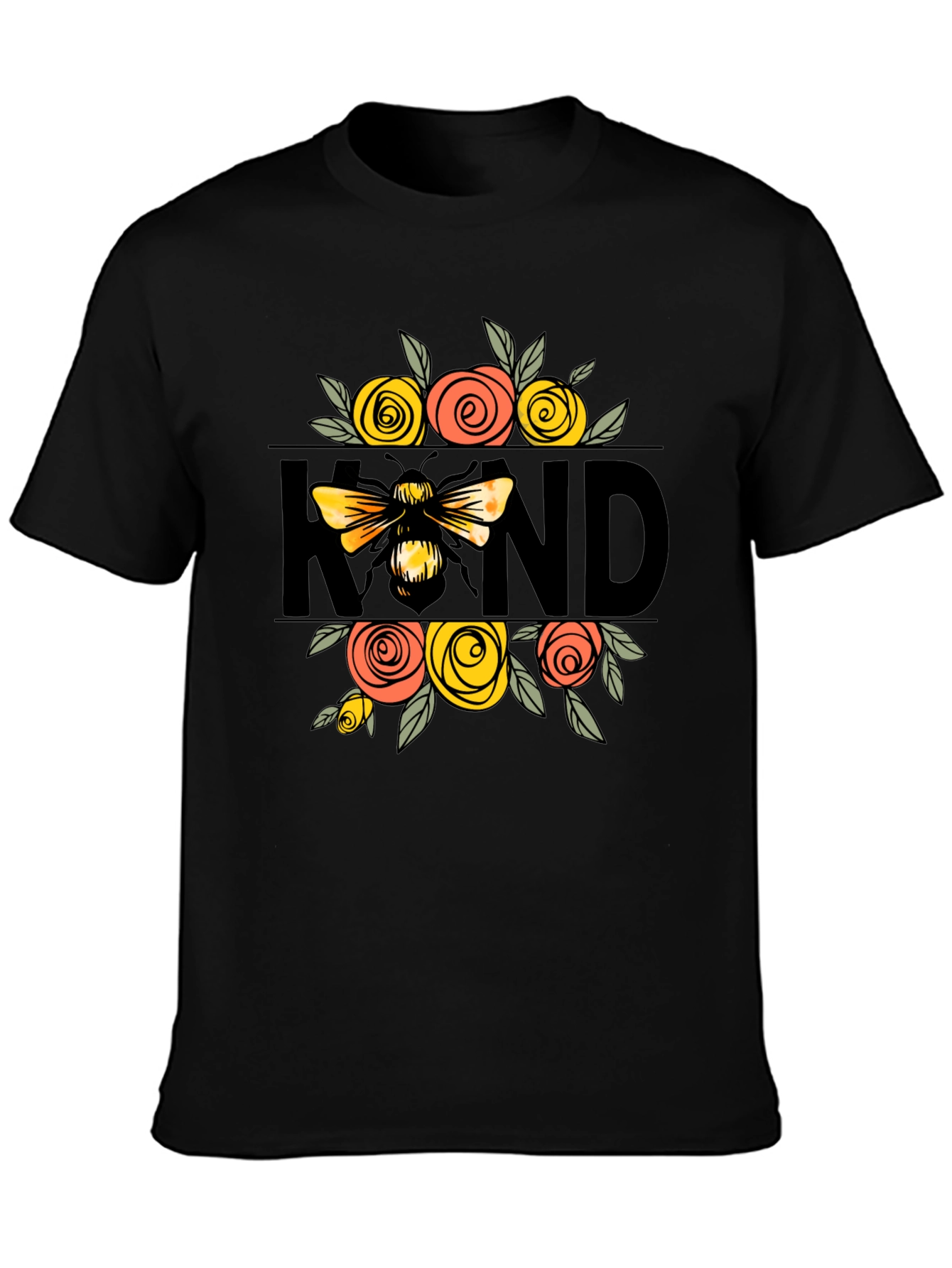 Bee Kind Floral Graphic T-Shirt