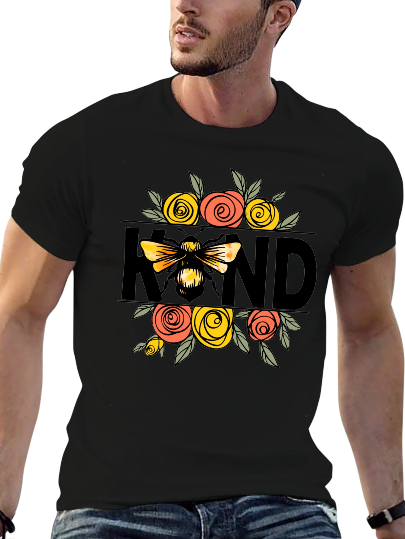 Bee Kind Floral Graphic T-Shirt
