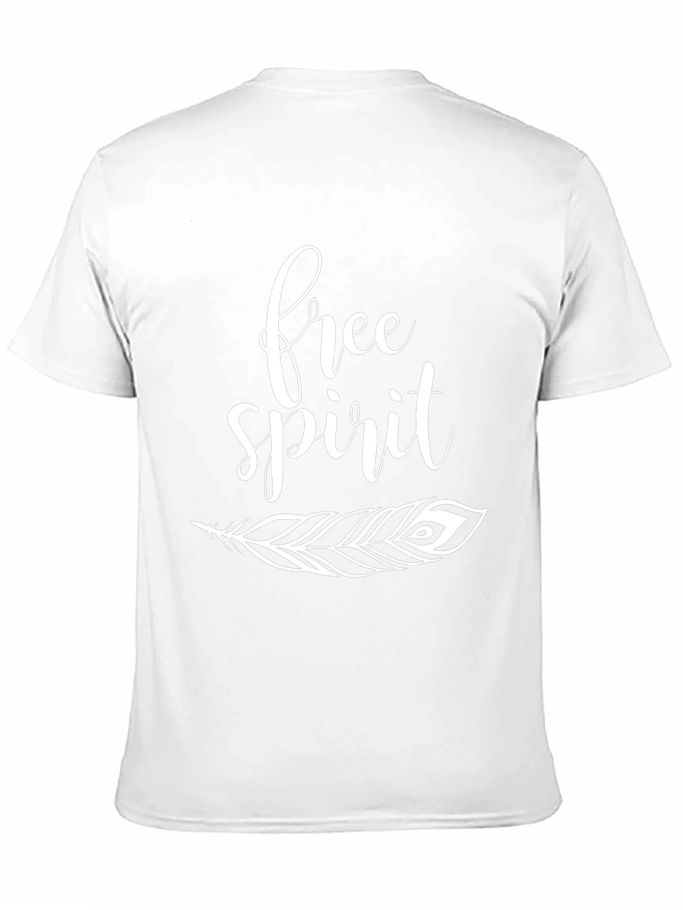 Free Spirit Feather Graphic Tee - Black