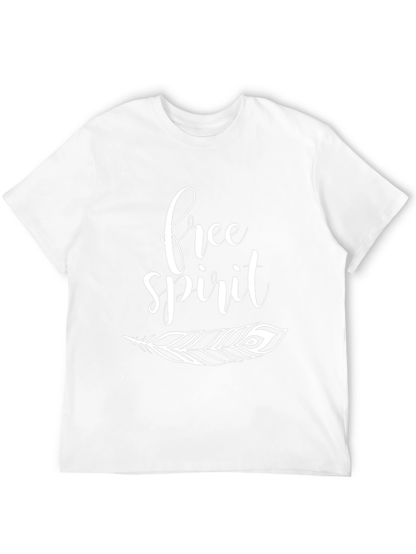 Free Spirit Feather Graphic Tee - Black