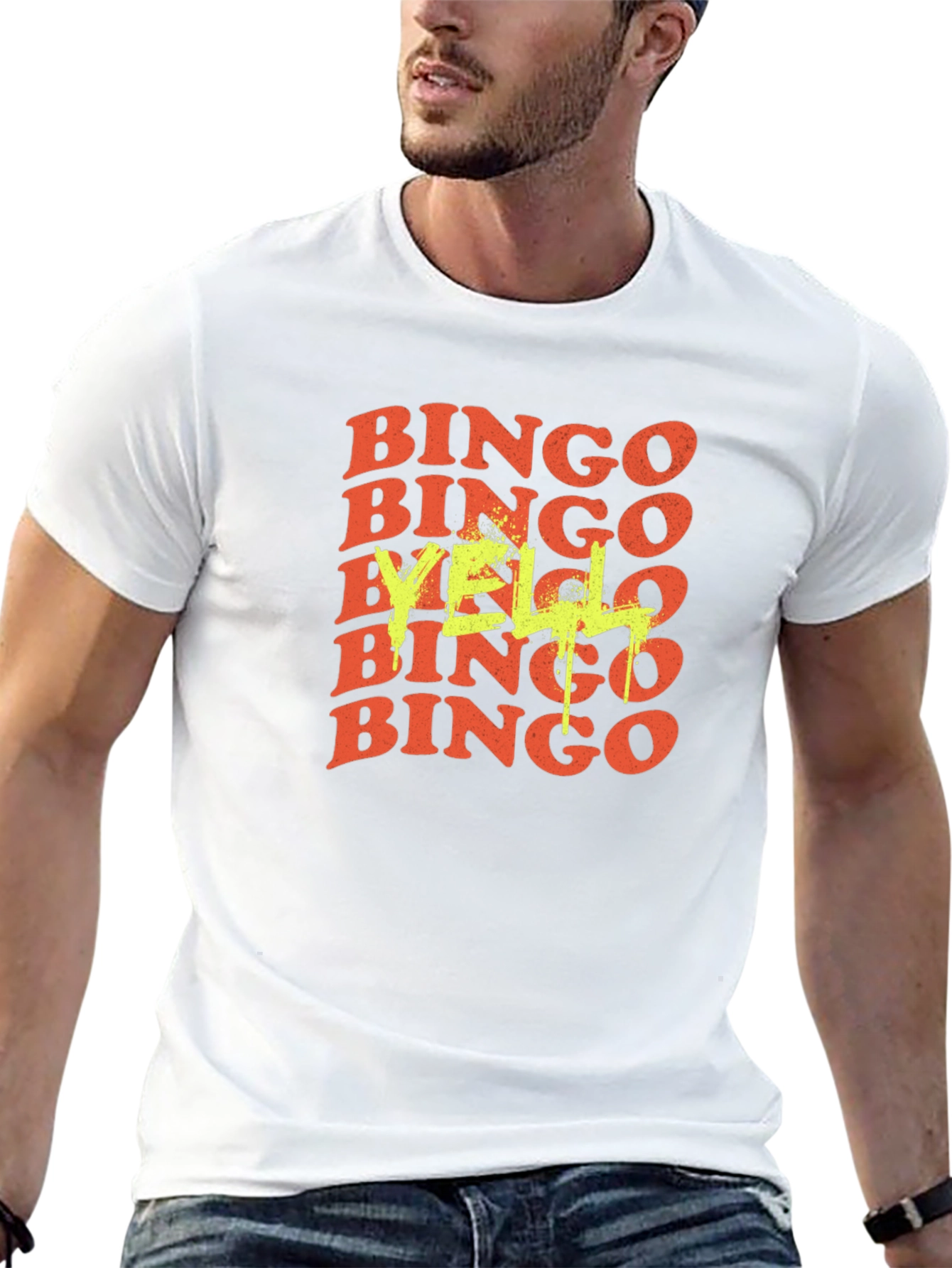 Bingo Yell T-Shirt - Retro Graphic Tee