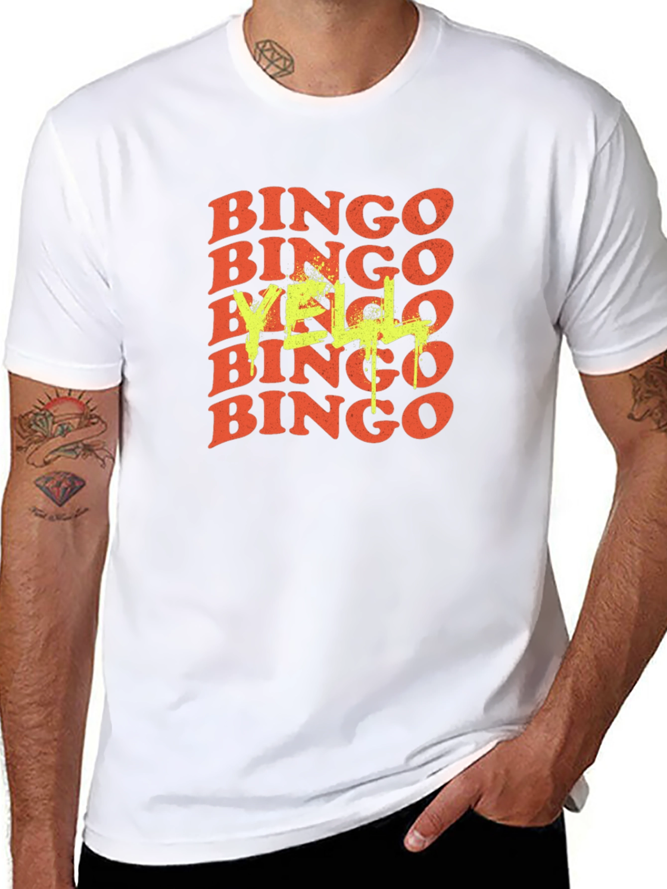 Bingo Yell T-Shirt - Retro Graphic Tee