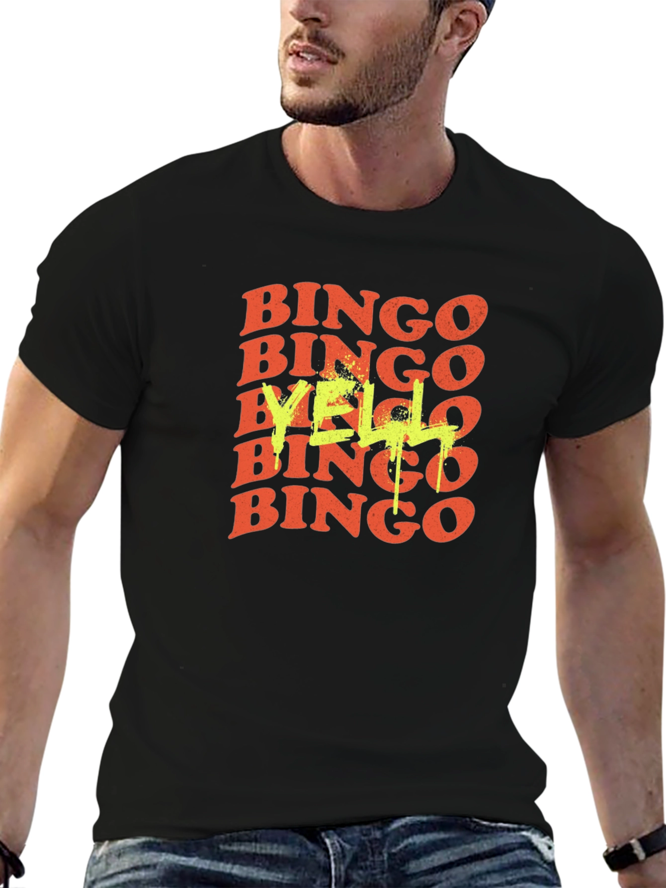 Bingo Yell T-Shirt - Retro Graphic Tee