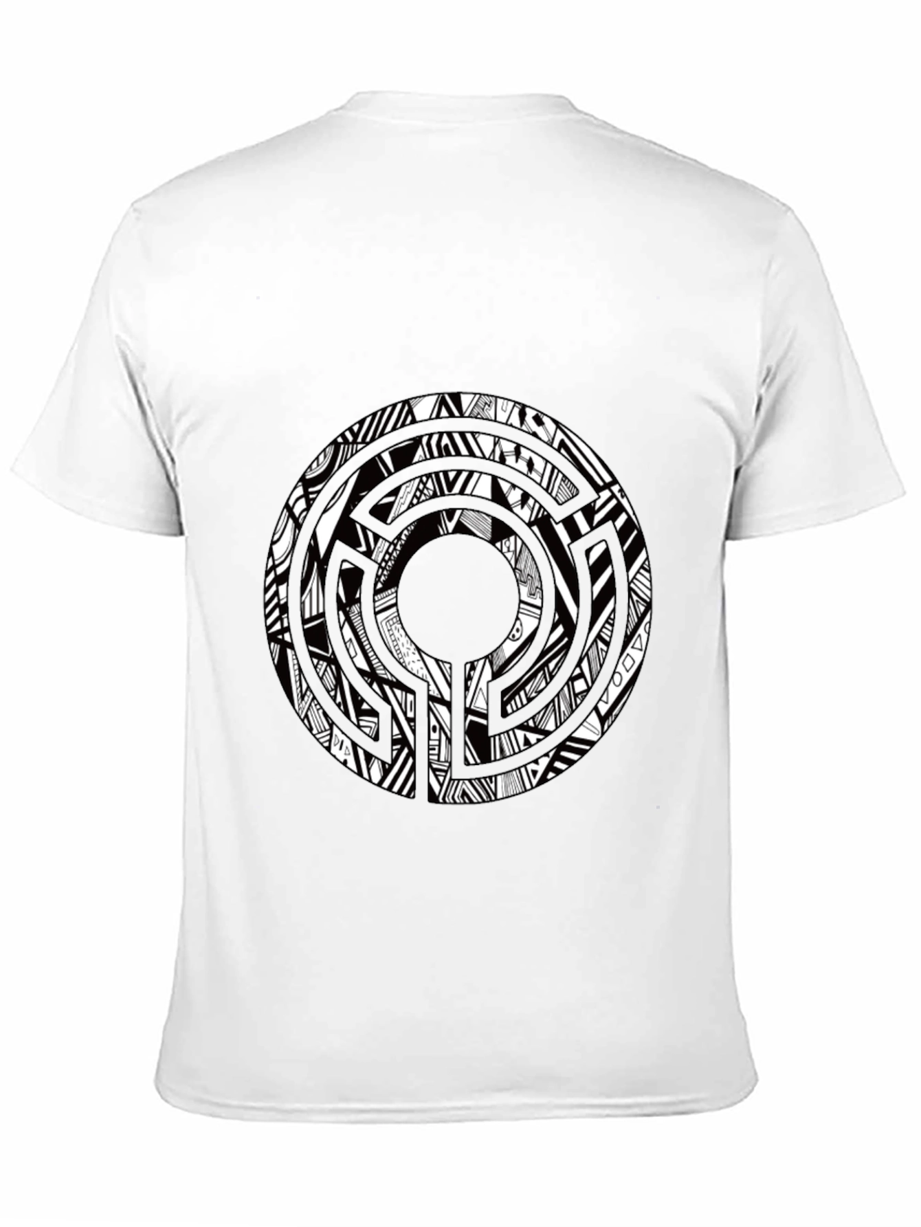 Abstract Graphic Print Crew Neck T-Shirt