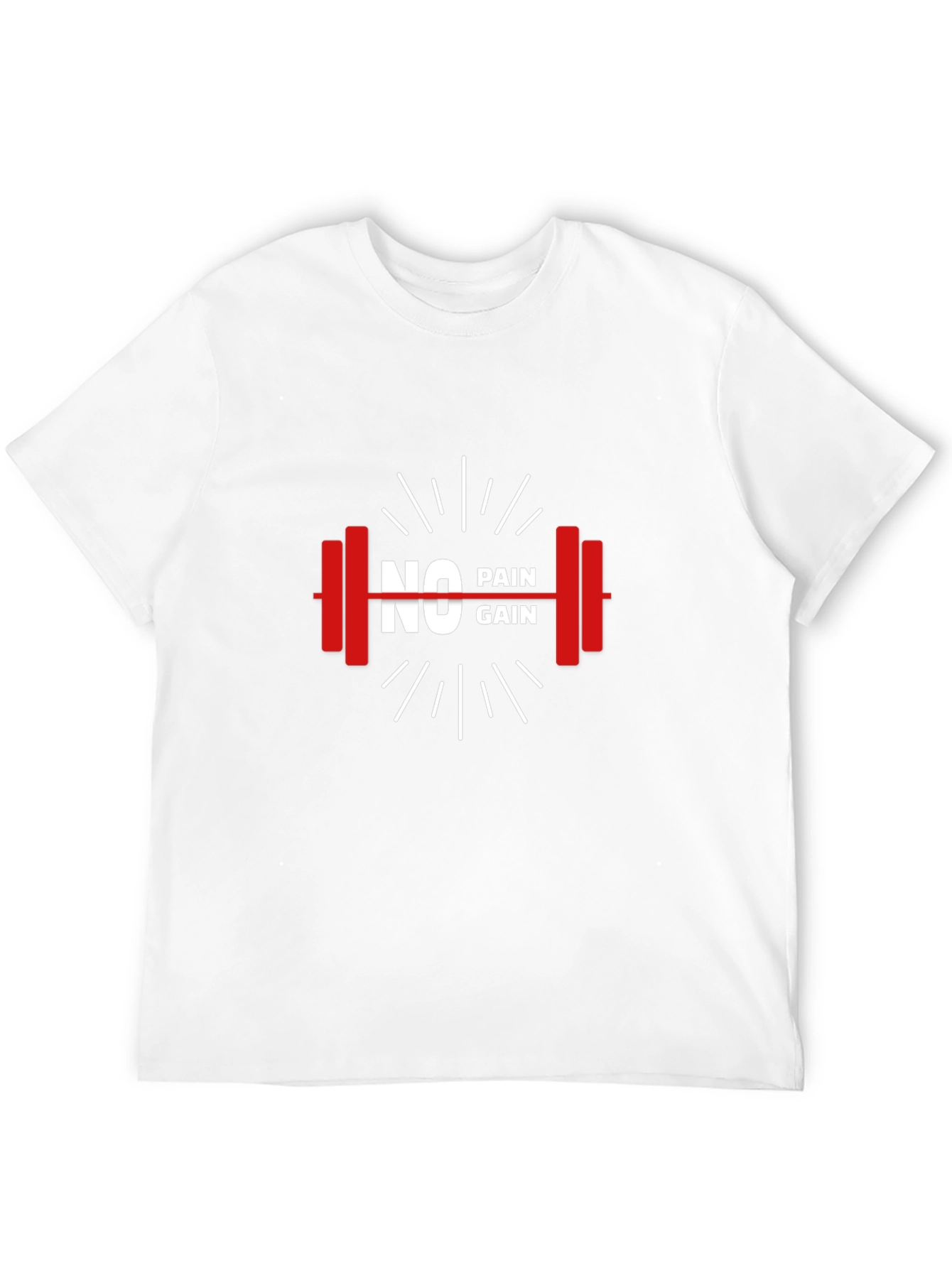 No Pain No Gain Black Gym T-Shirt