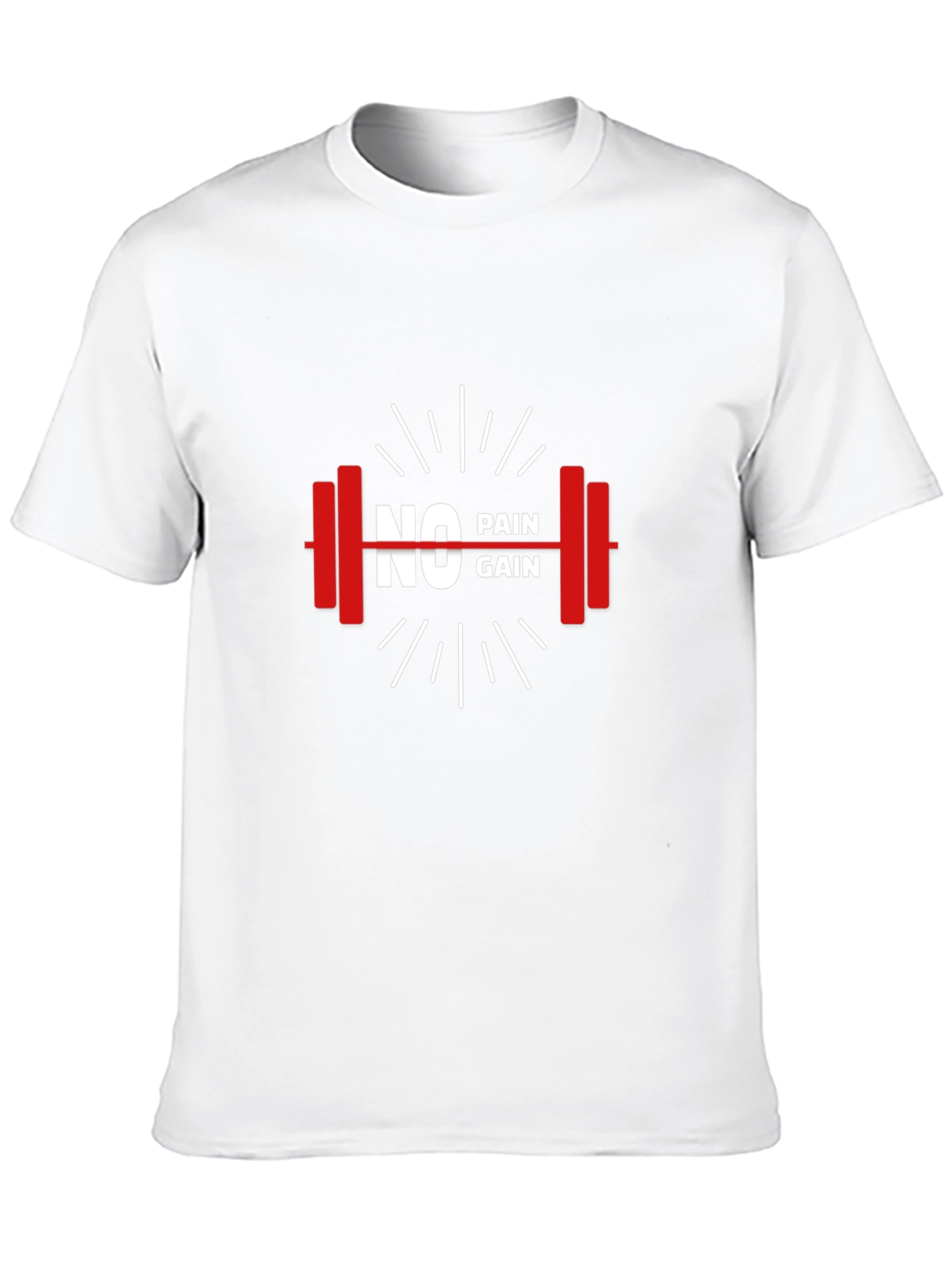 No Pain No Gain Black Gym T-Shirt