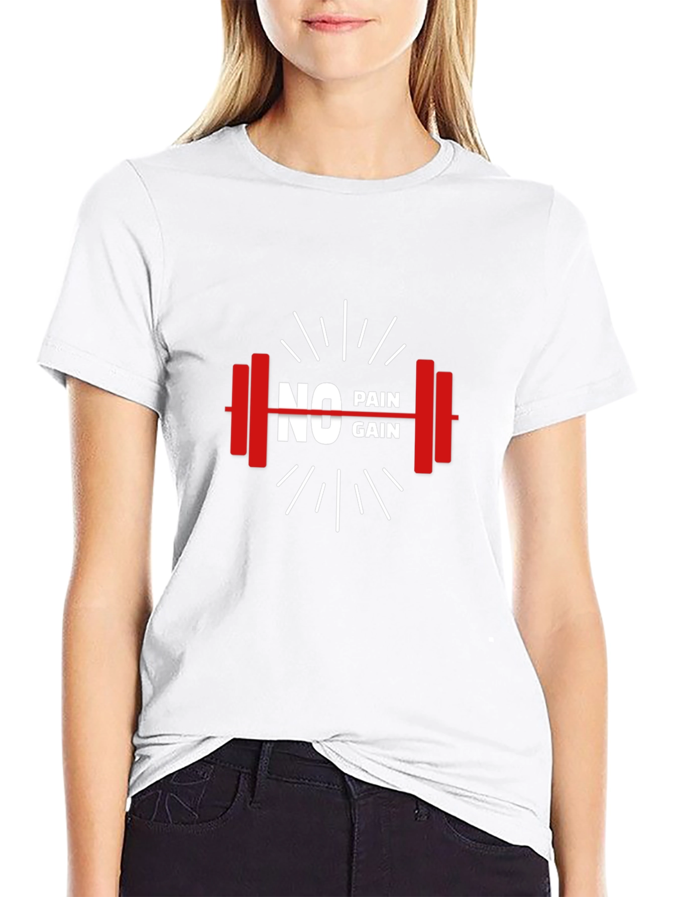 No Pain No Gain Black Gym T-Shirt