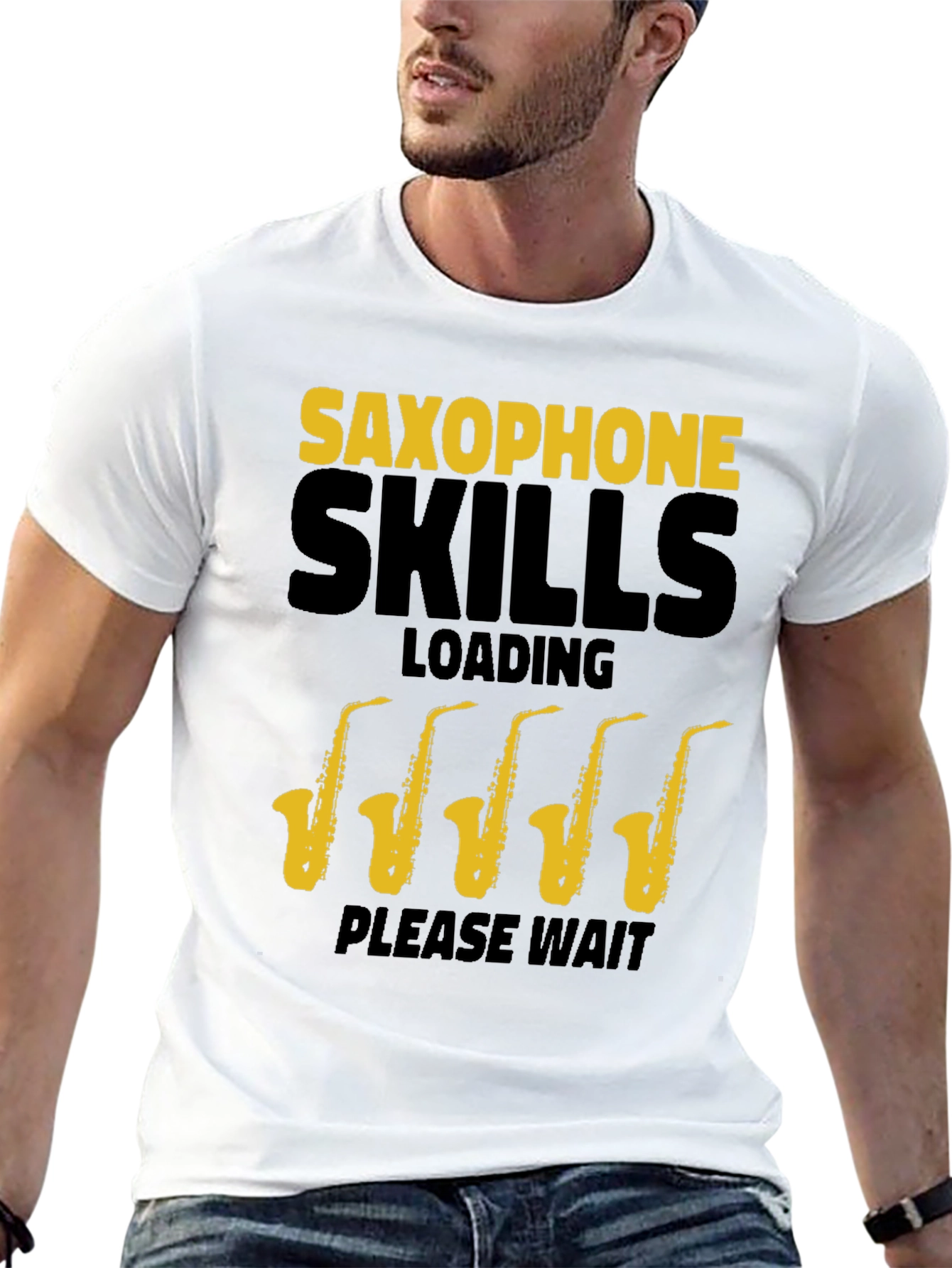Saxophone Skills T-Shirt - Loading Please Wait