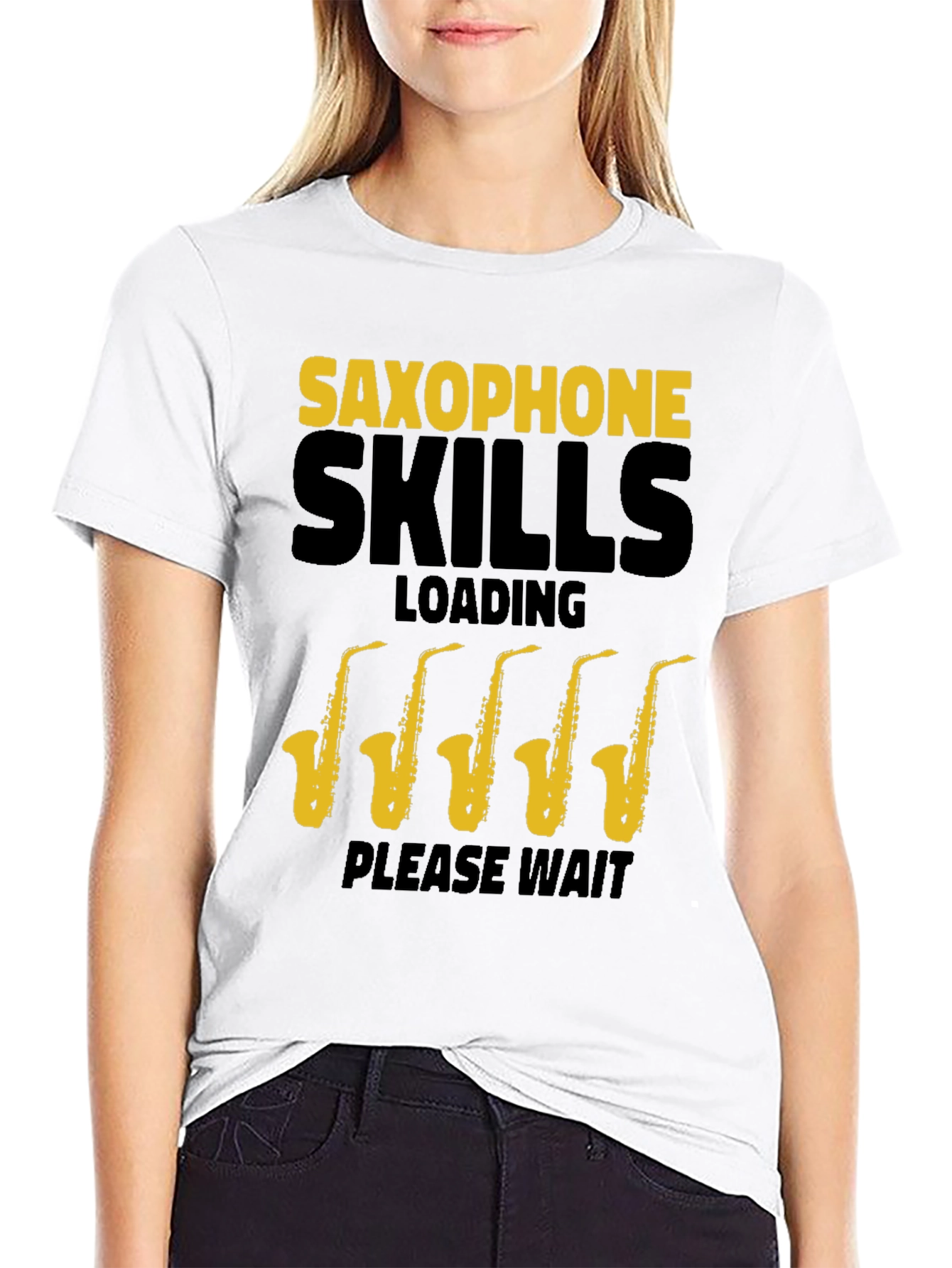 Saxophone Skills T-Shirt - Loading Please Wait