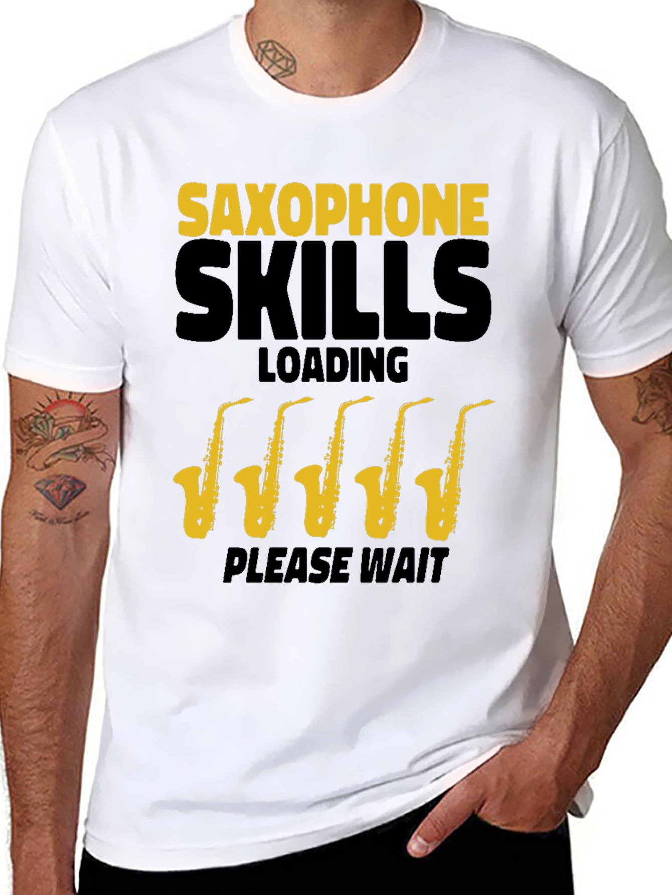 Saxophone Skills T-Shirt - Loading Please Wait