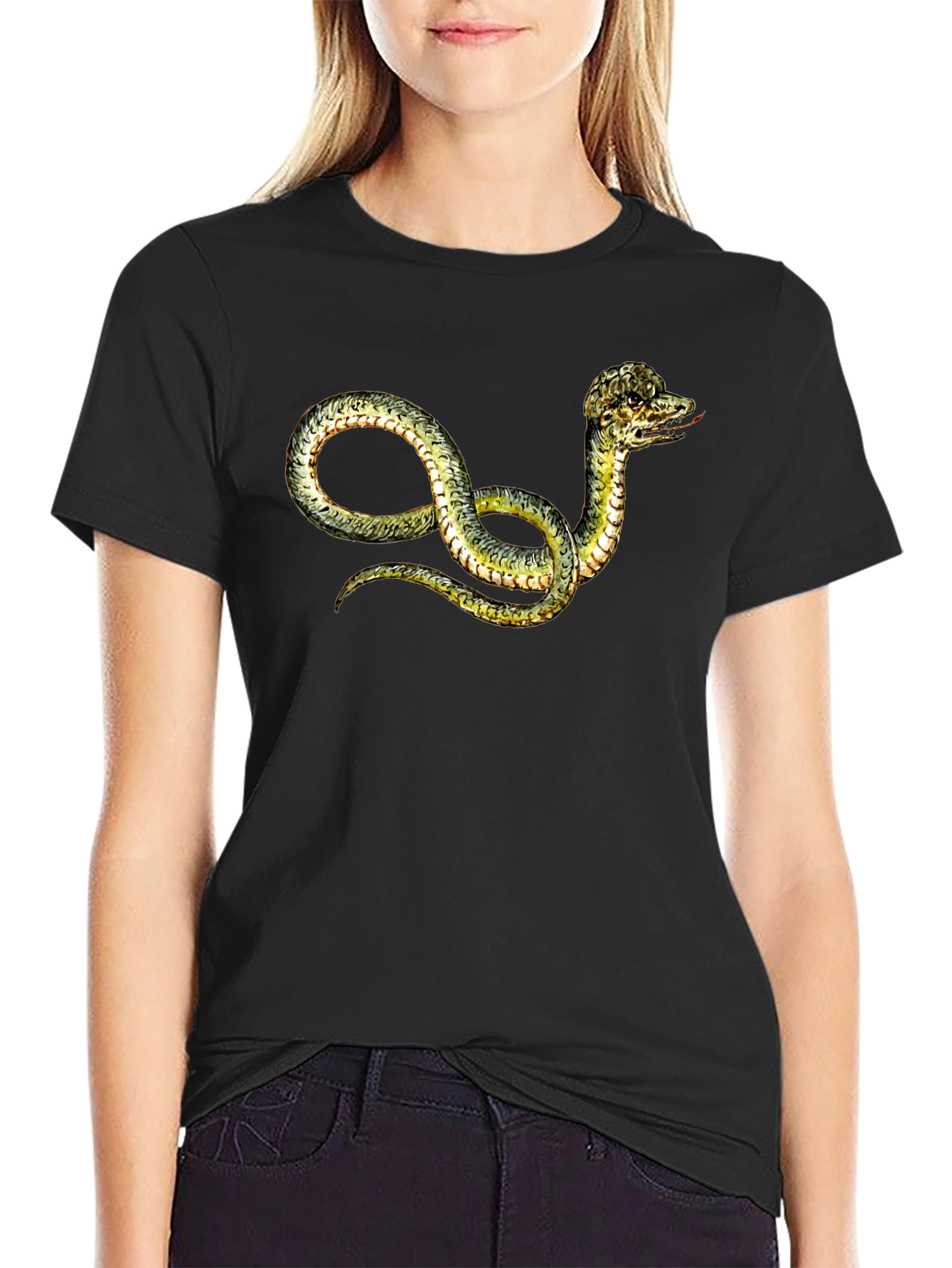 Snake Graphic T-Shirt - Unique Serpent Design