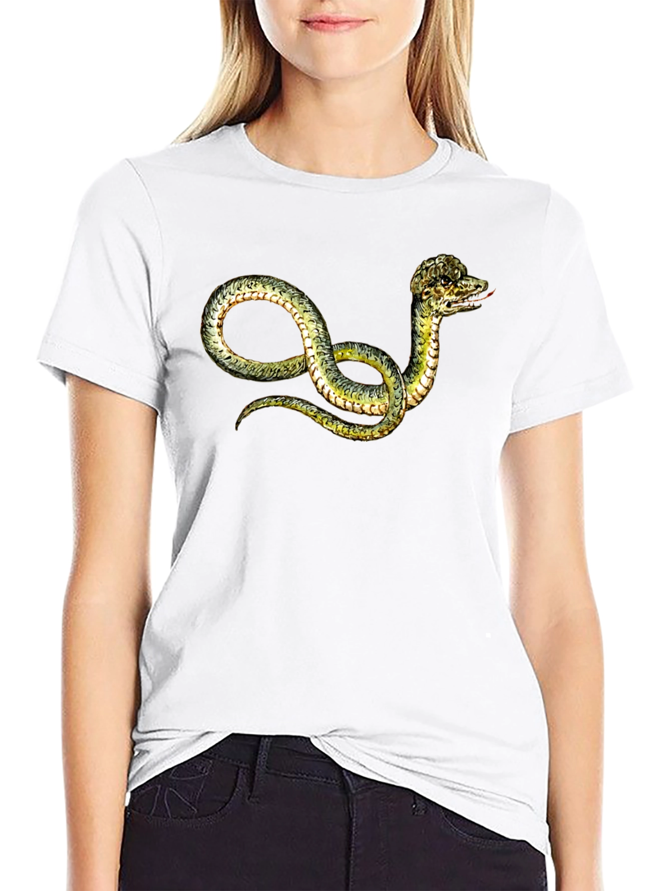 Snake Graphic T-Shirt - Unique Serpent Design