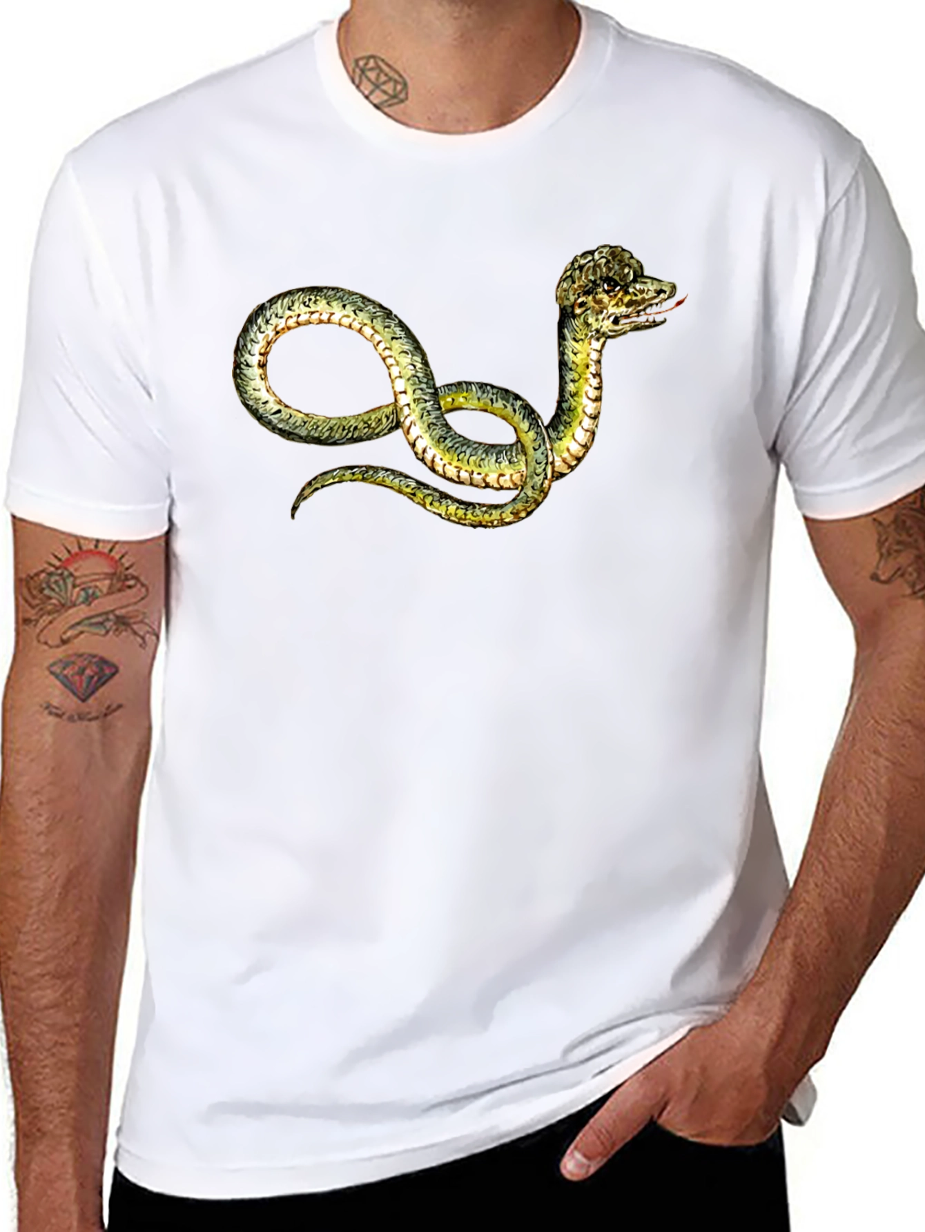 Snake Graphic T-Shirt - Unique Serpent Design