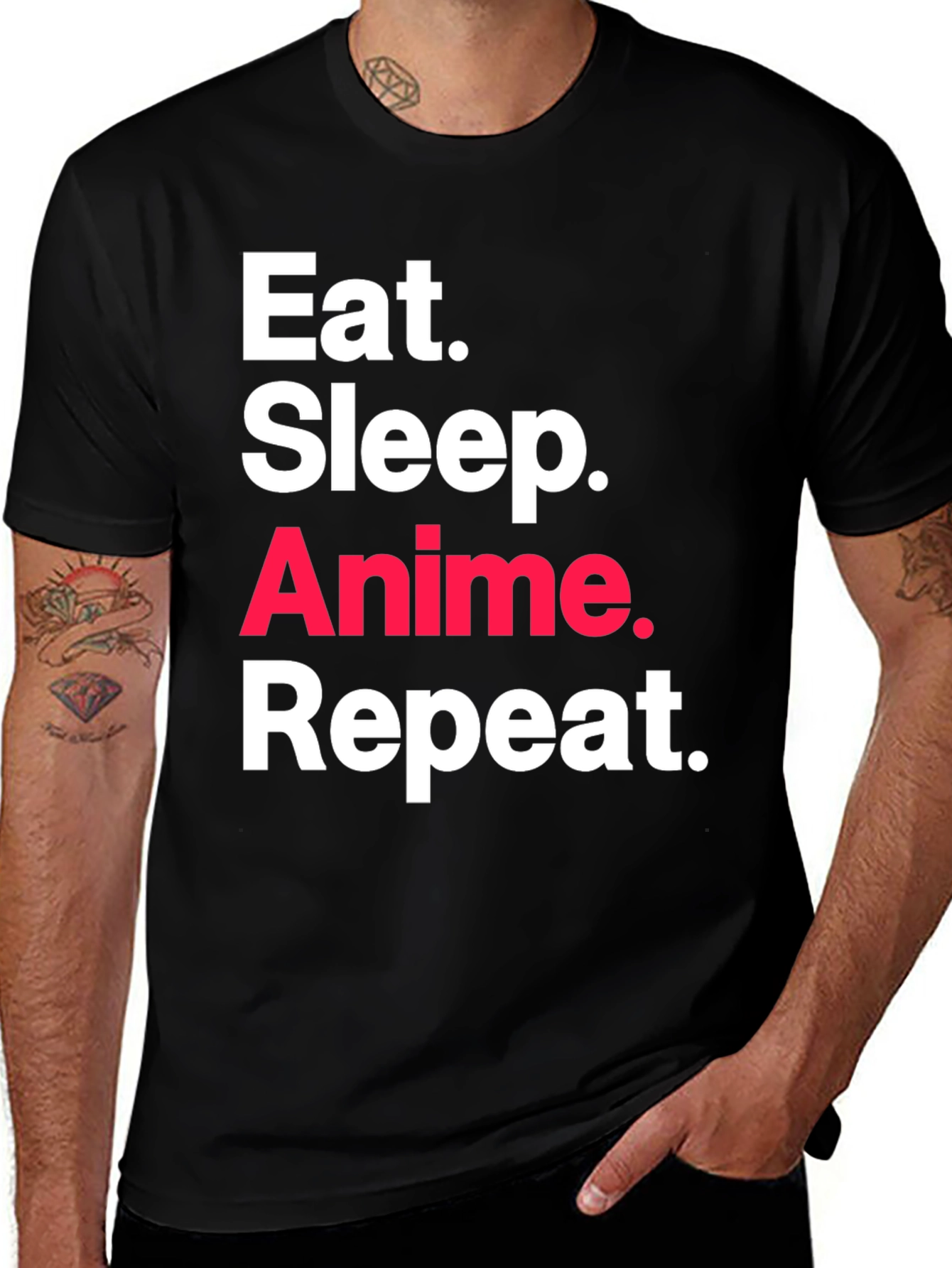 Eat Sleep Anime Repeat T-Shirt