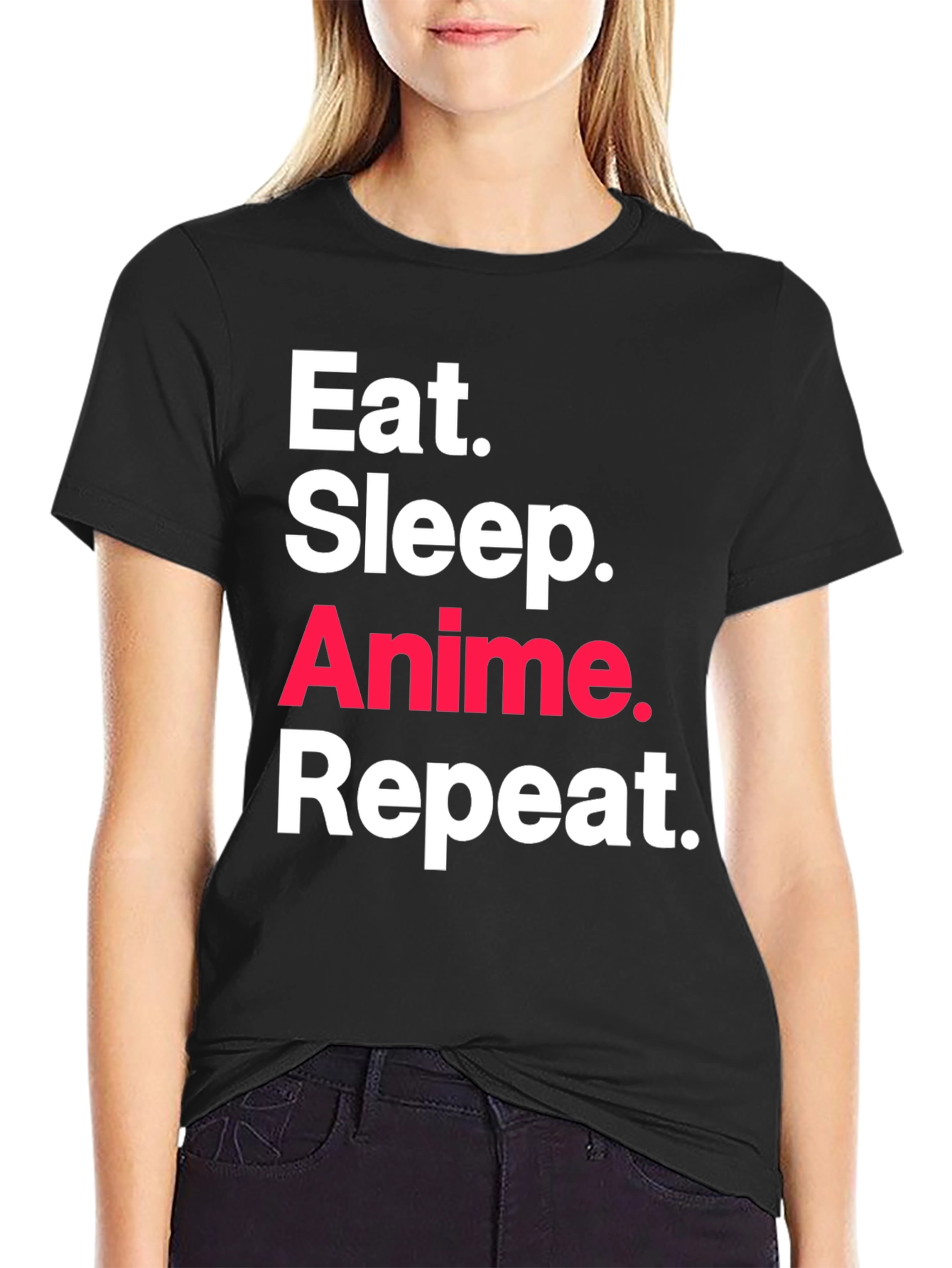 Eat Sleep Anime Repeat T-Shirt
