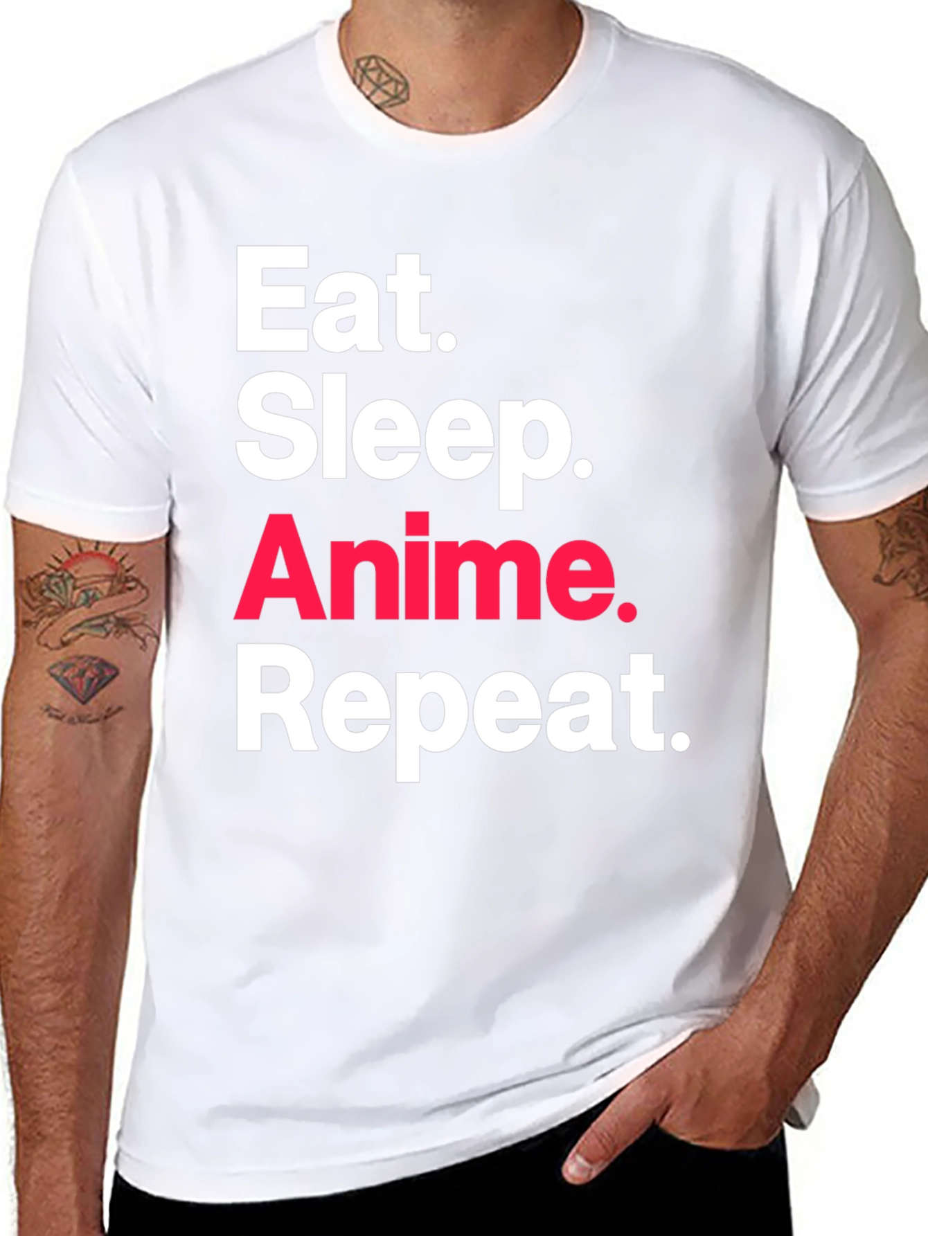 Eat Sleep Anime Repeat T-Shirt