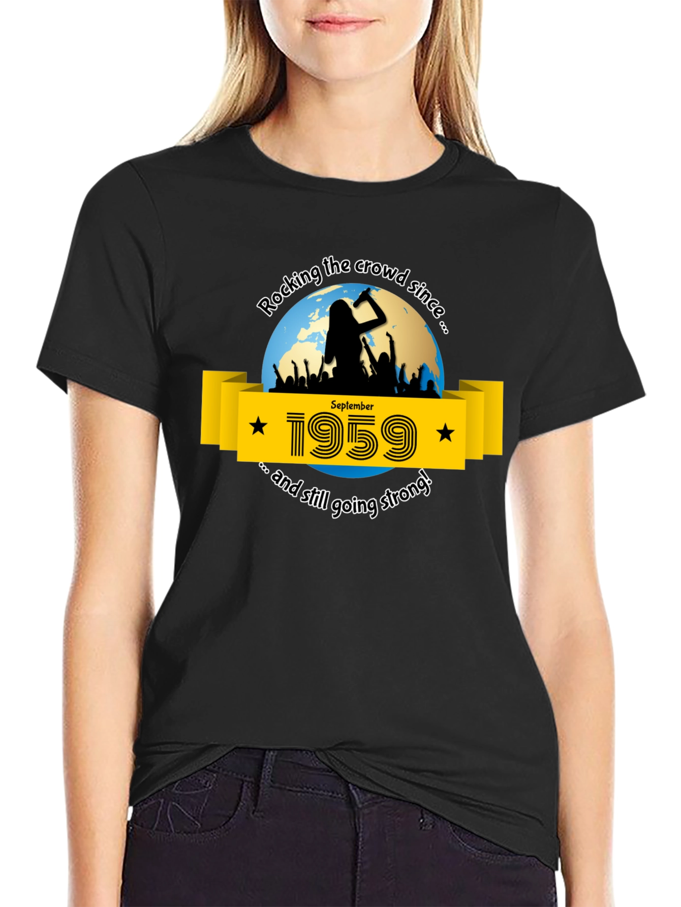Rocking Since 1959 T-Shirt - September Birthday Tee