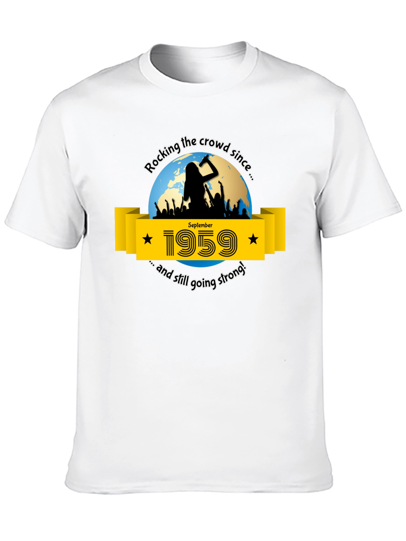 Rocking Since 1959 T-Shirt - September Birthday Tee