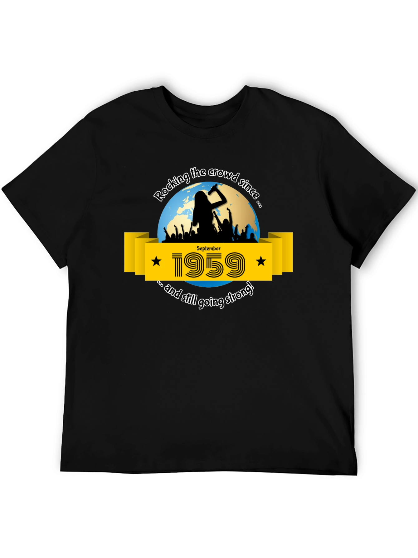 Rocking Since 1959 T-Shirt - September Birthday Tee